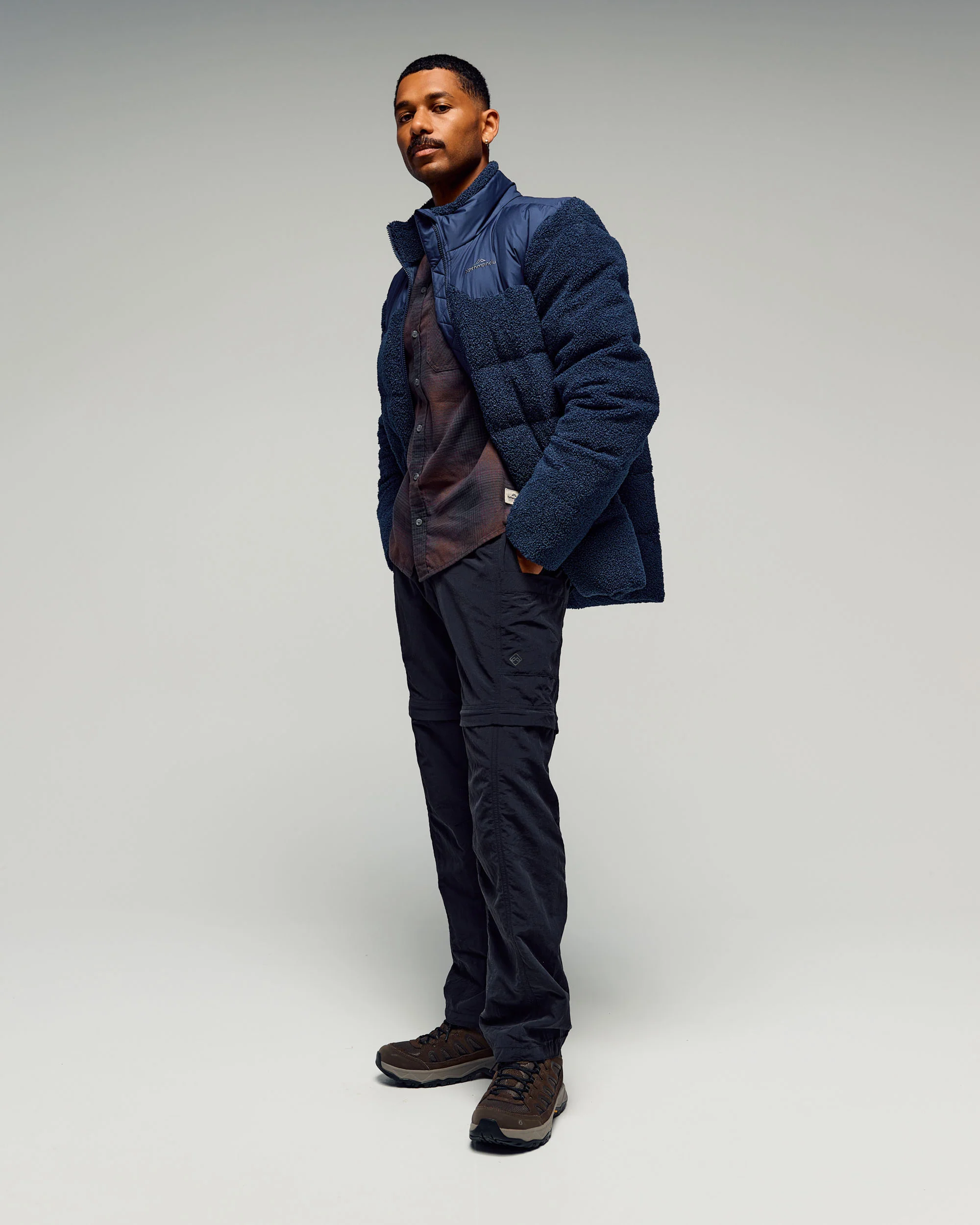 Men's Epiq Hybrid Fleece Jacket - Classic Navy - Image 3