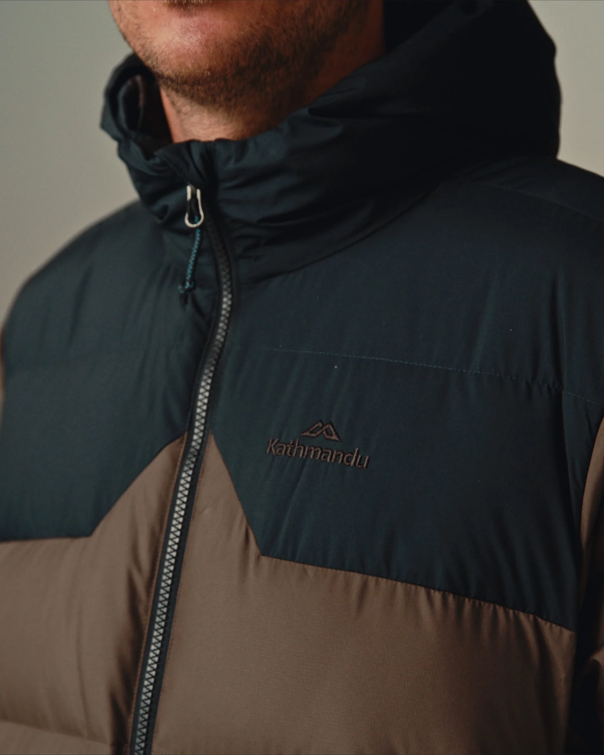 Men's Epiq Steele Hooded Down Jacket - Trail - Image 4