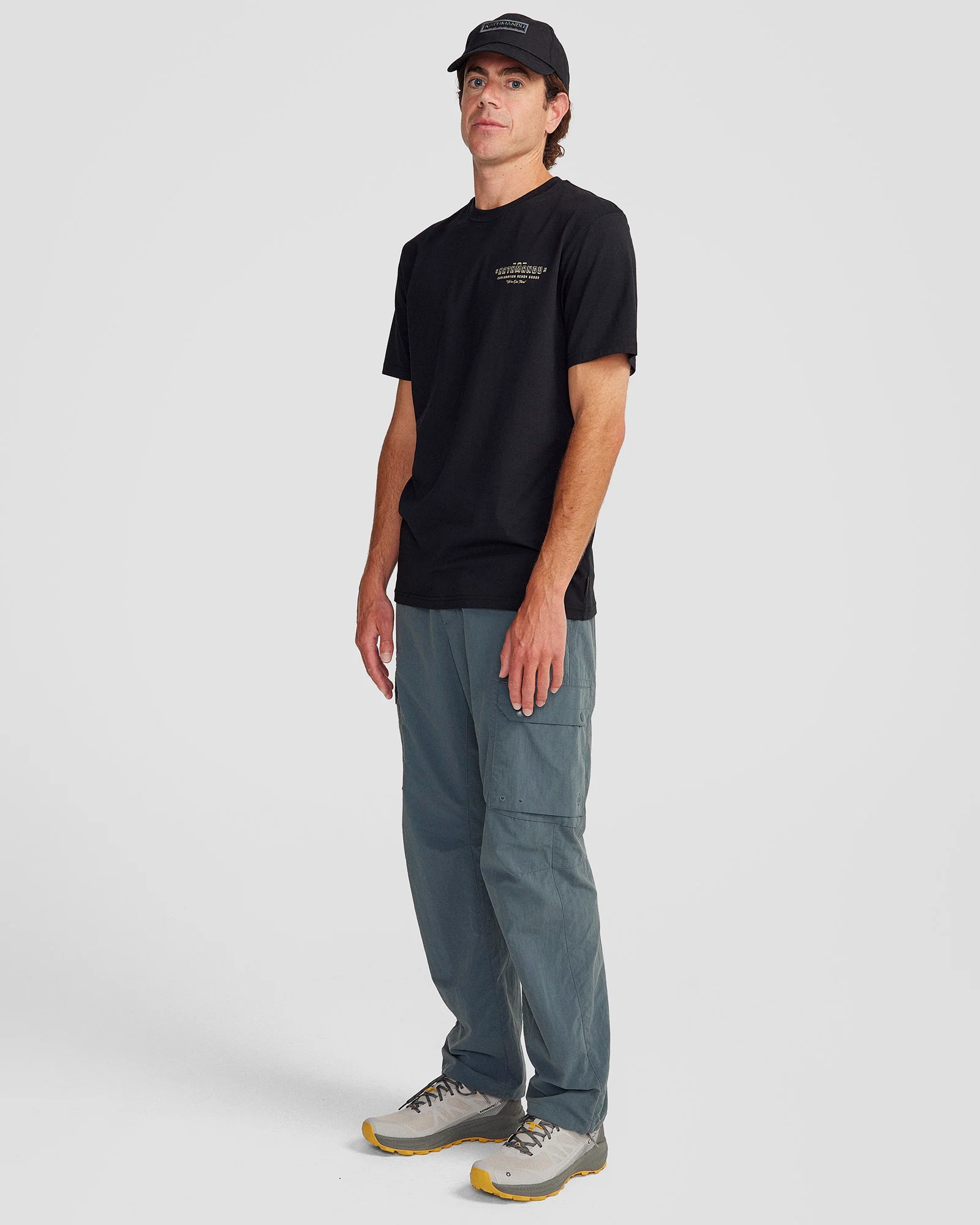Men's Exploration Organic Cotton T-shirt - Black Stingray - Image 2