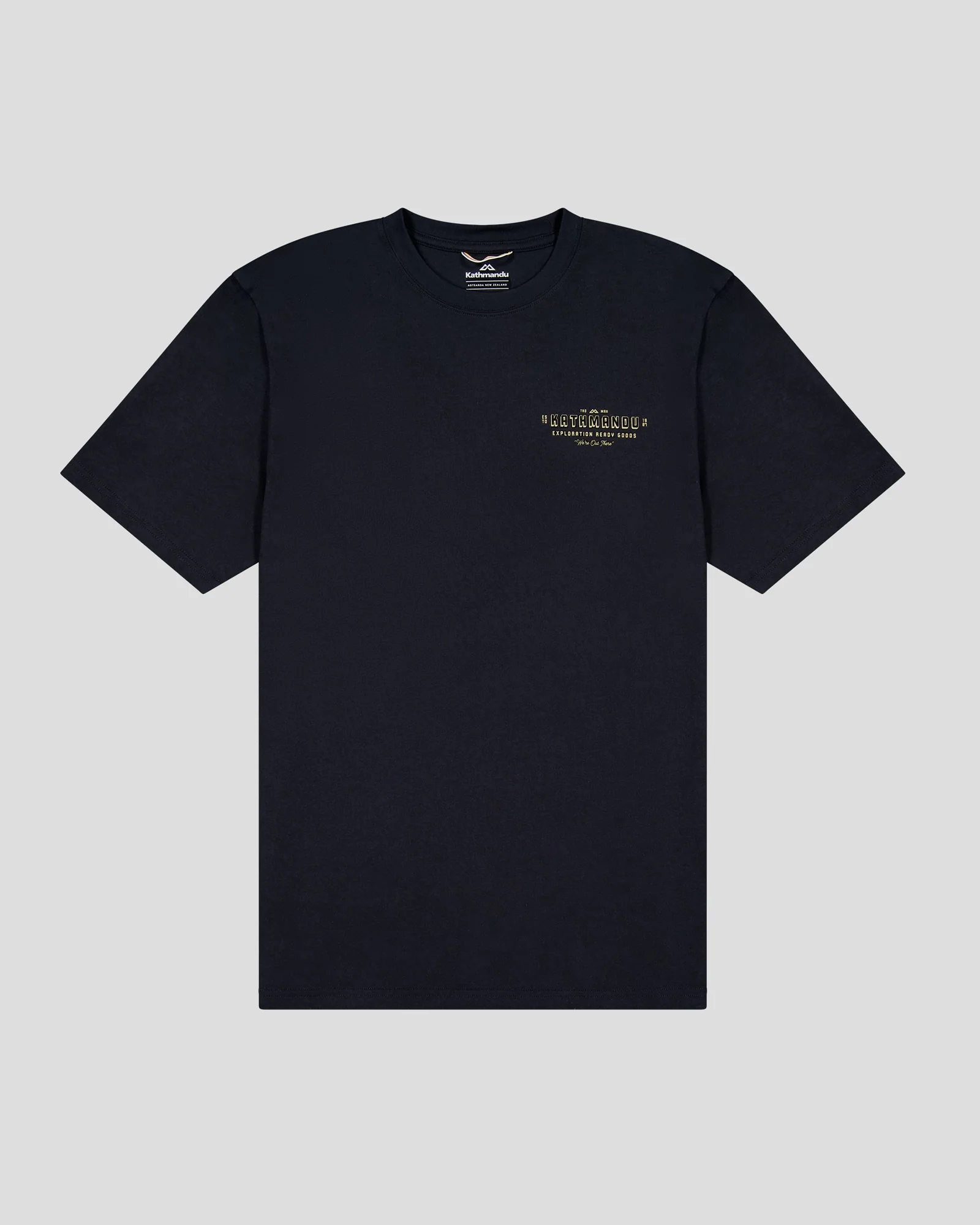 Men's Exploration Organic Cotton T-shirt - Black Stingray - Image 4