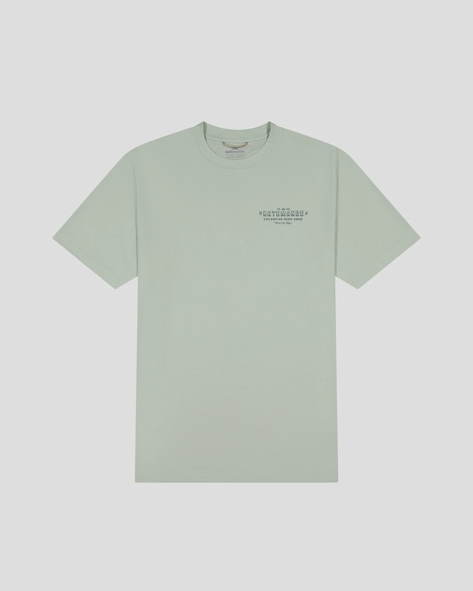 Men's Exploration Organic Cotton T-Shirt - Light Sage - Image 6