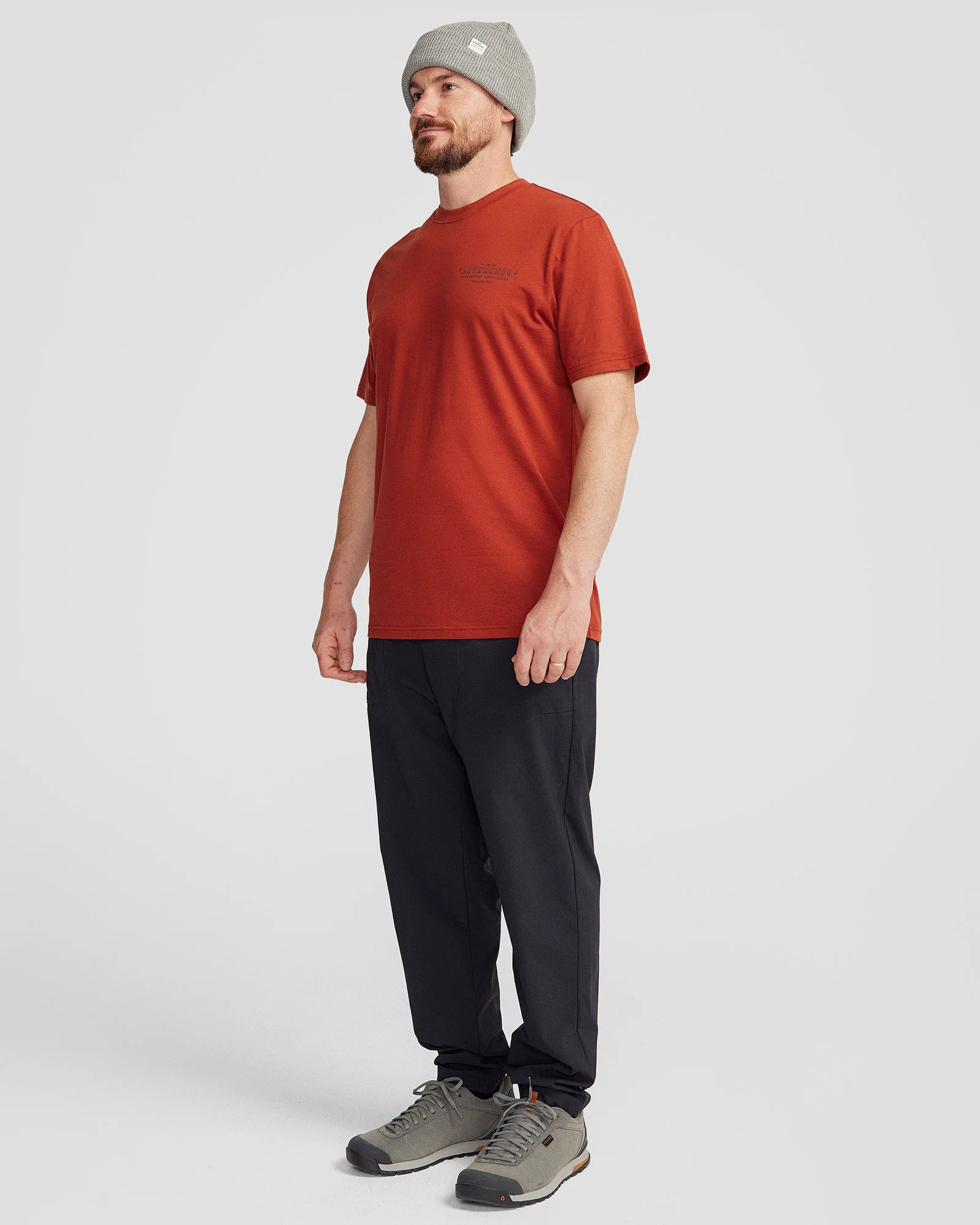 Men's Exploration Organic Cotton T-shirt - Redwood - Image 2