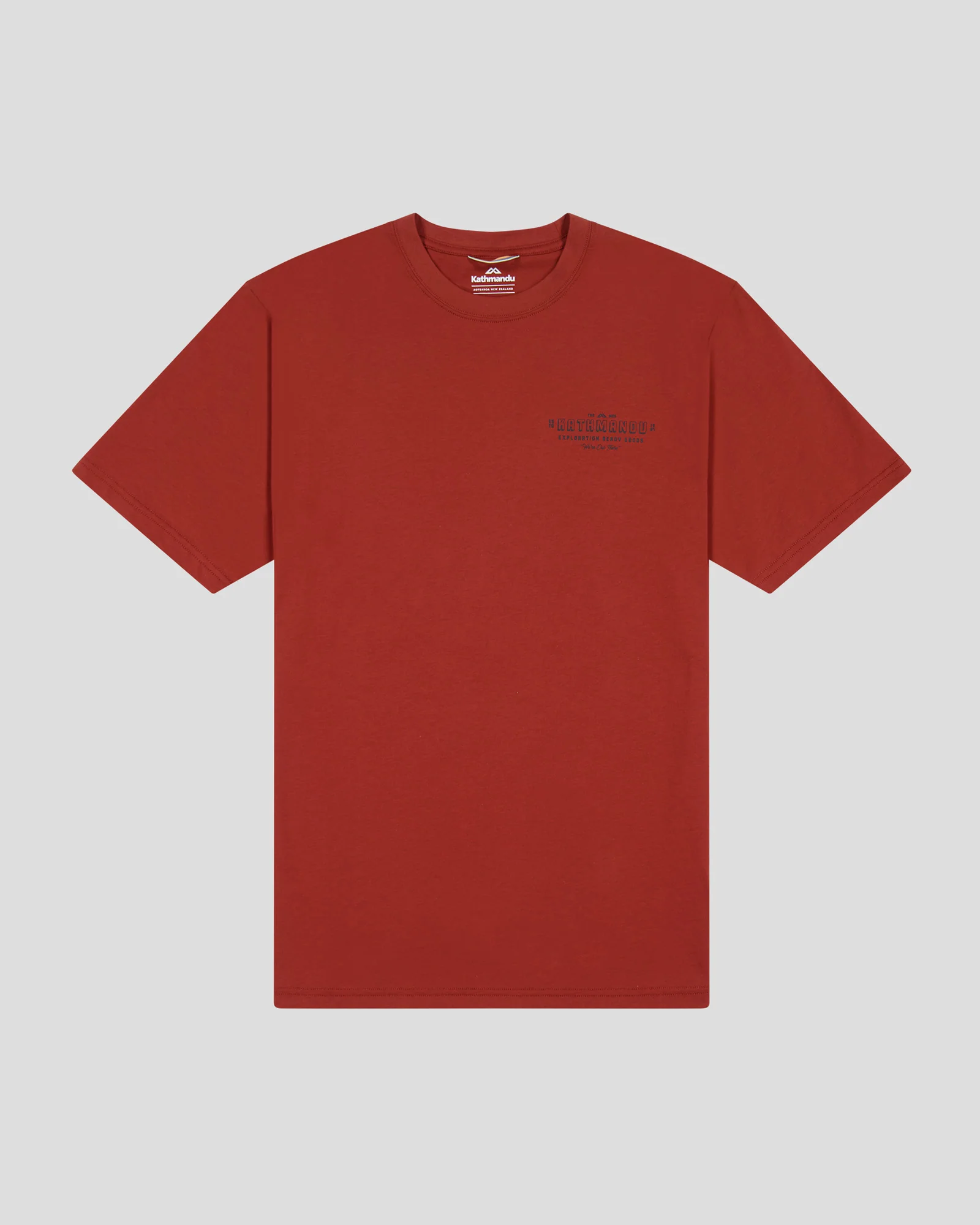 Men's Exploration Organic Cotton T-shirt - Redwood - Image 4