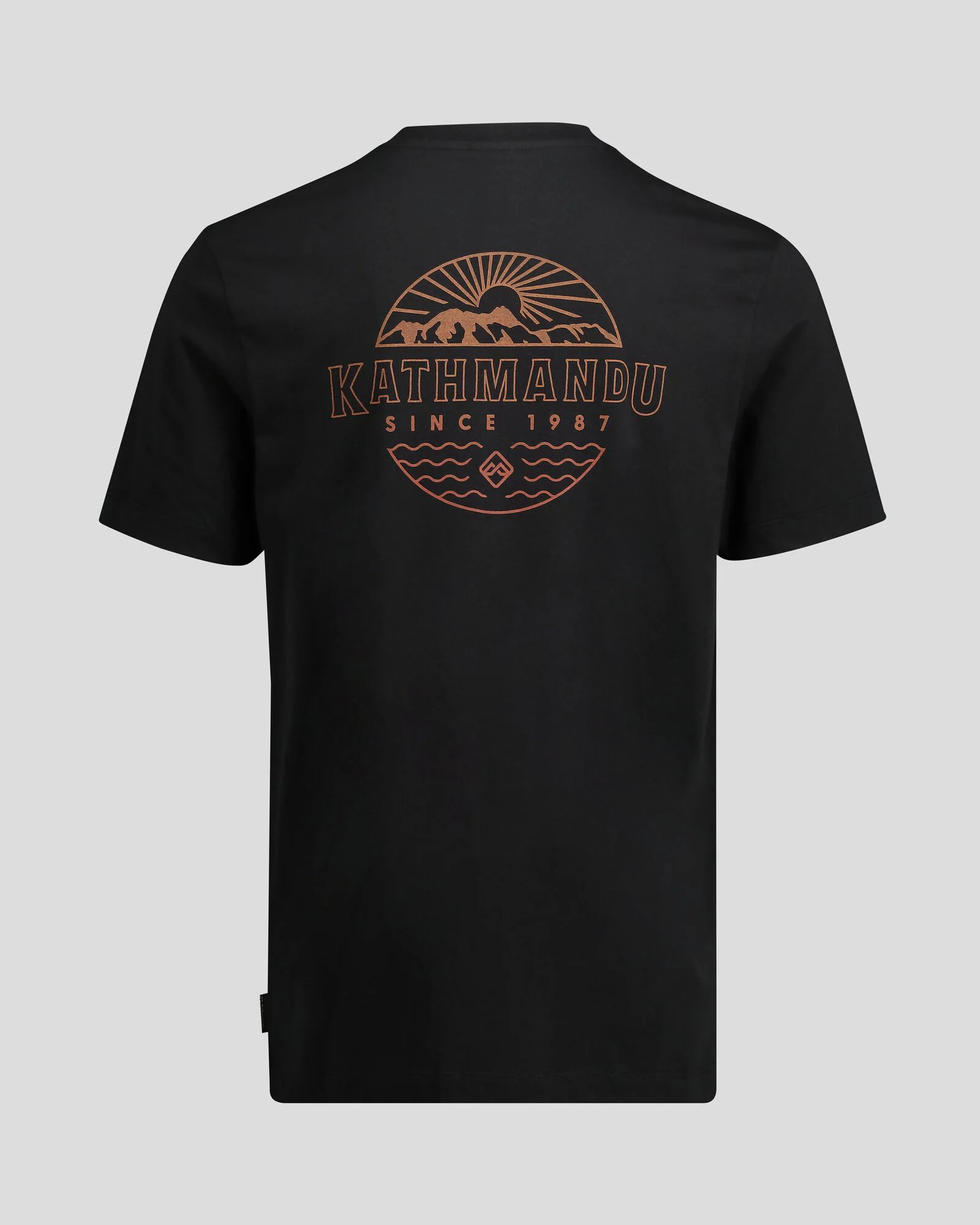Men's Kathmandu Logo Faded Organic Cotton T-shirt - Black - Image 5