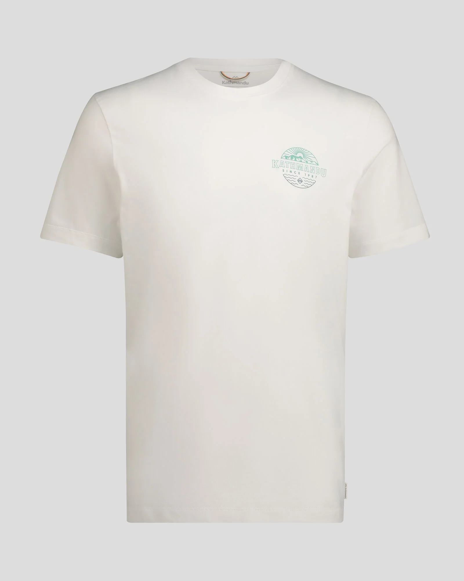 Men's Kathmandu Logo Faded Organic Cotton T-shirt - White - Image 4