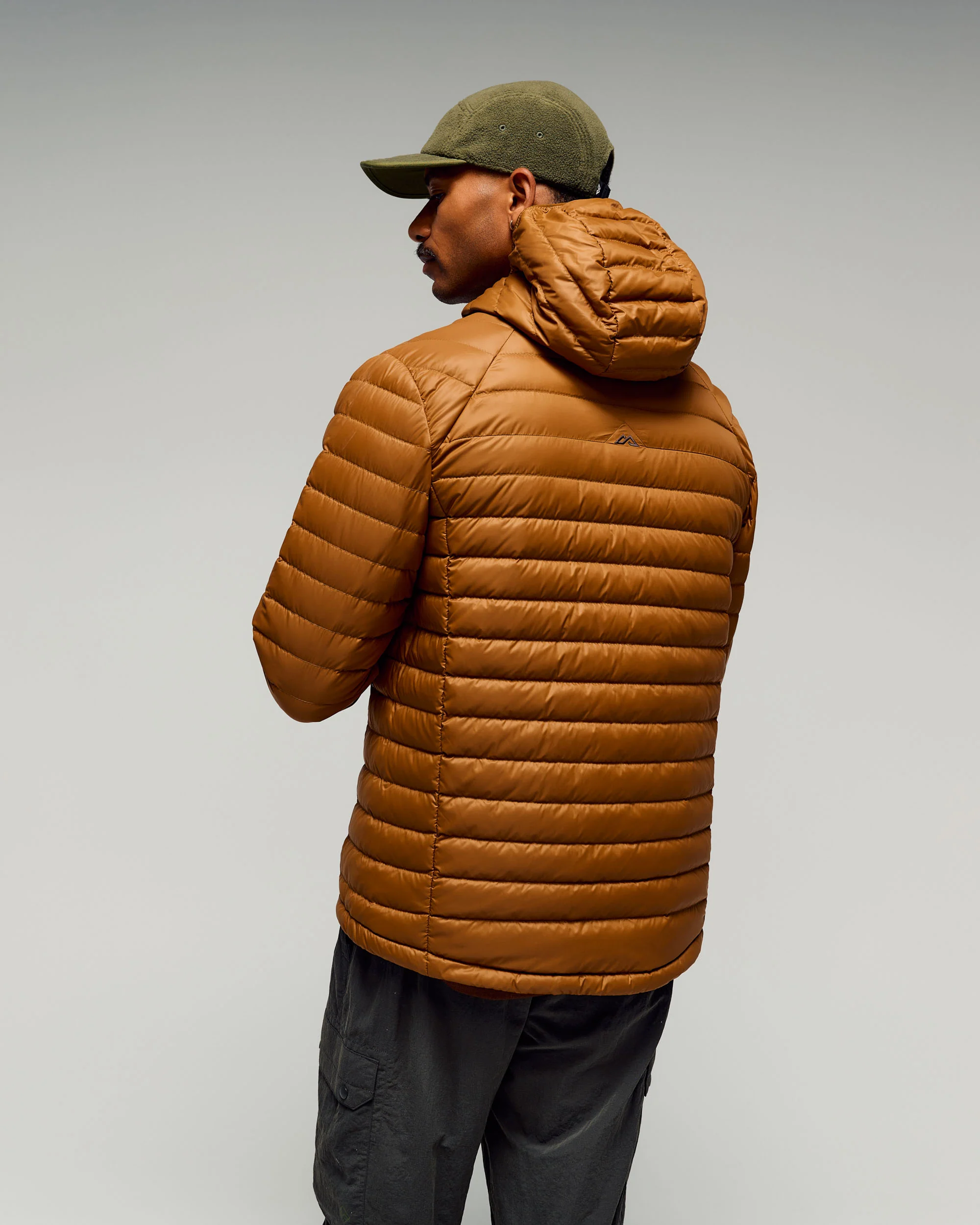 Men's Heli Down Hooded Jacket v3 - Bark - Image 3