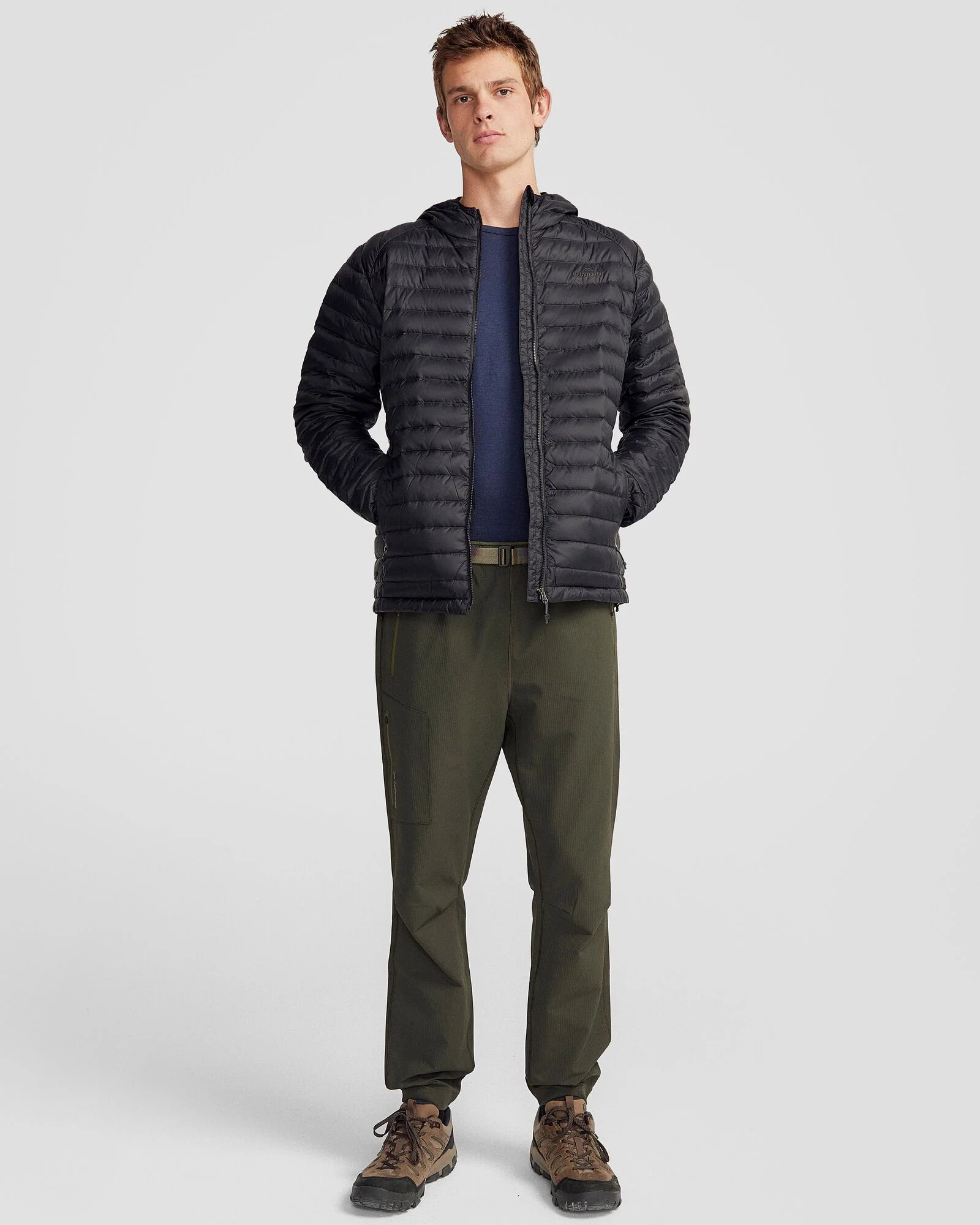 Men's Heli Down Hooded Jacket 3.0 - Black Stingray - Image 2