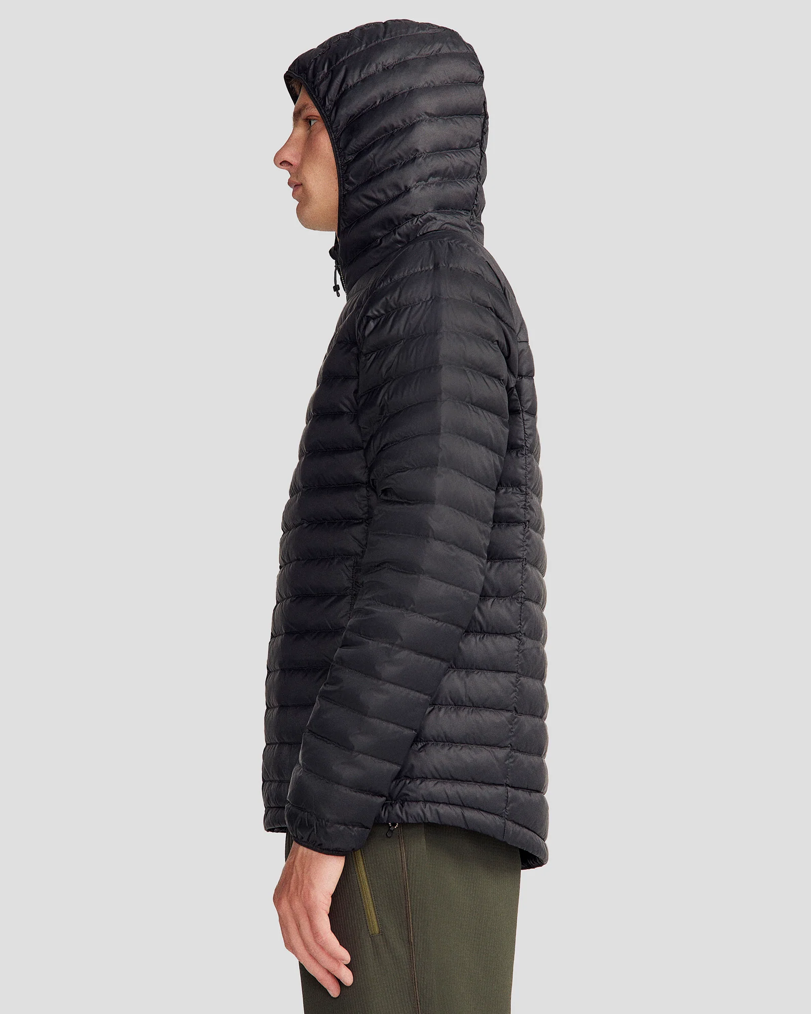 Men's Heli Down Hooded Jacket 3.0 - Black Stingray - Image 3