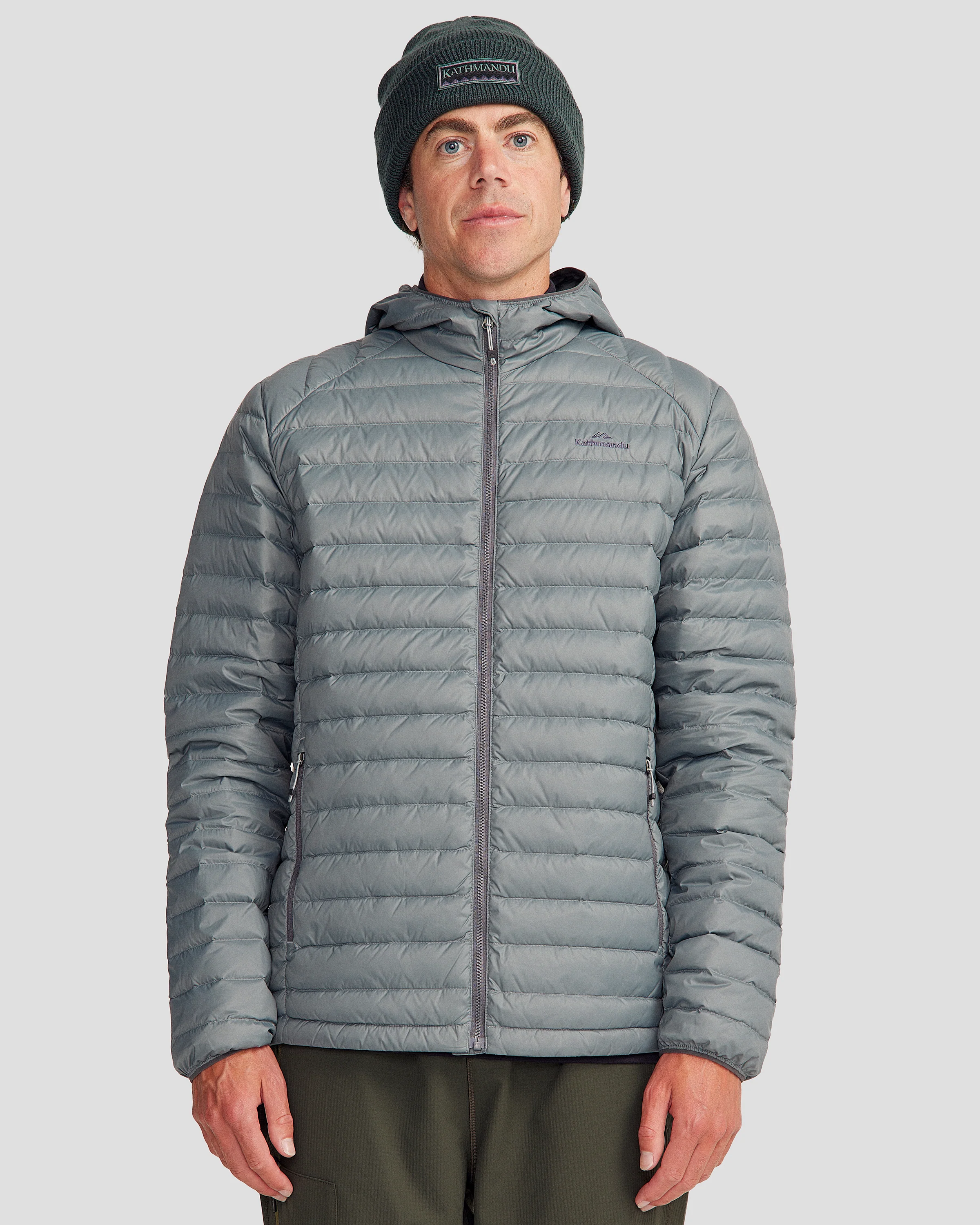 Men's Heli Down Hooded Jacket v3 - Moon - Image 2