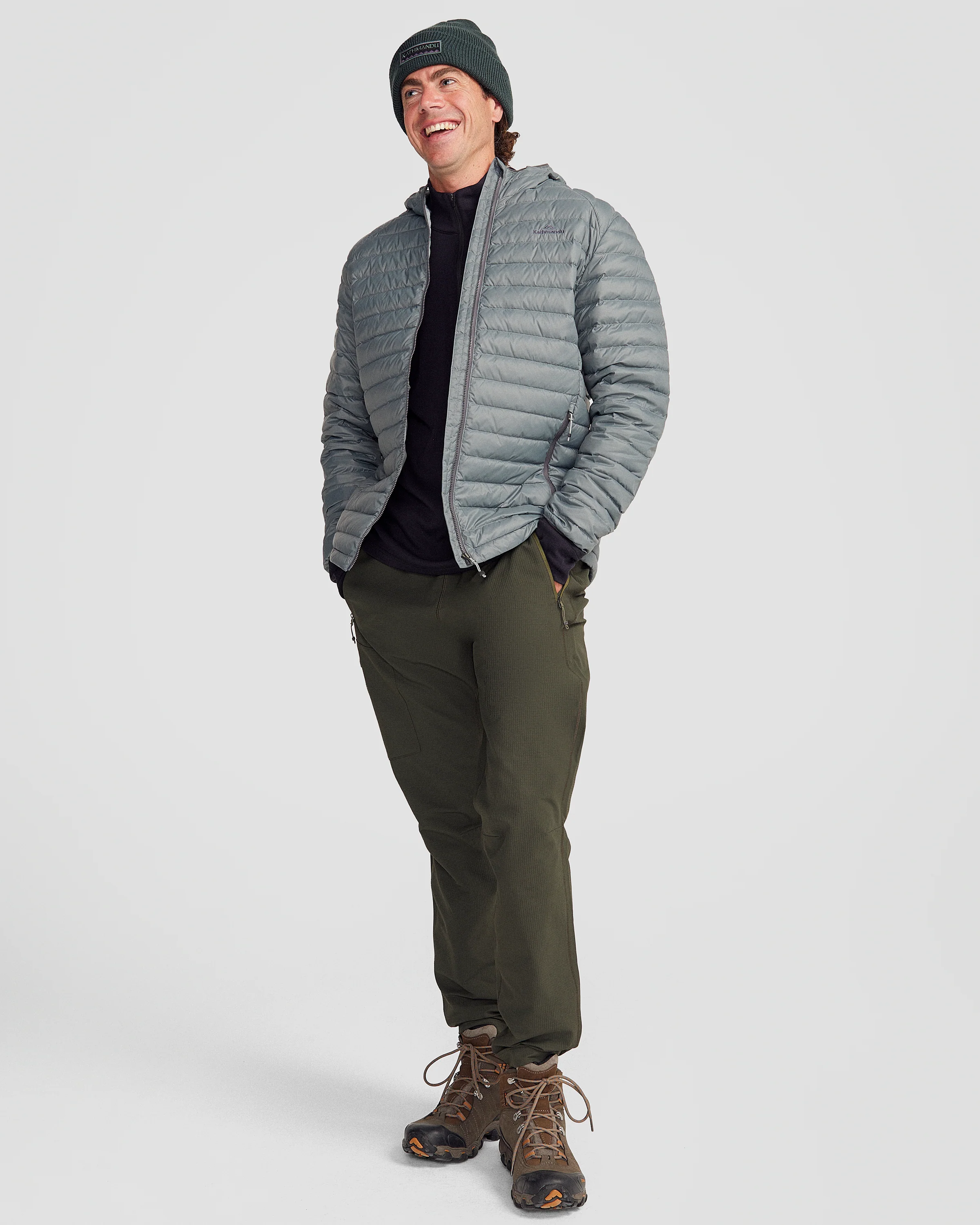 Men's Heli Down Hooded Jacket v3 - Moon - Image 3