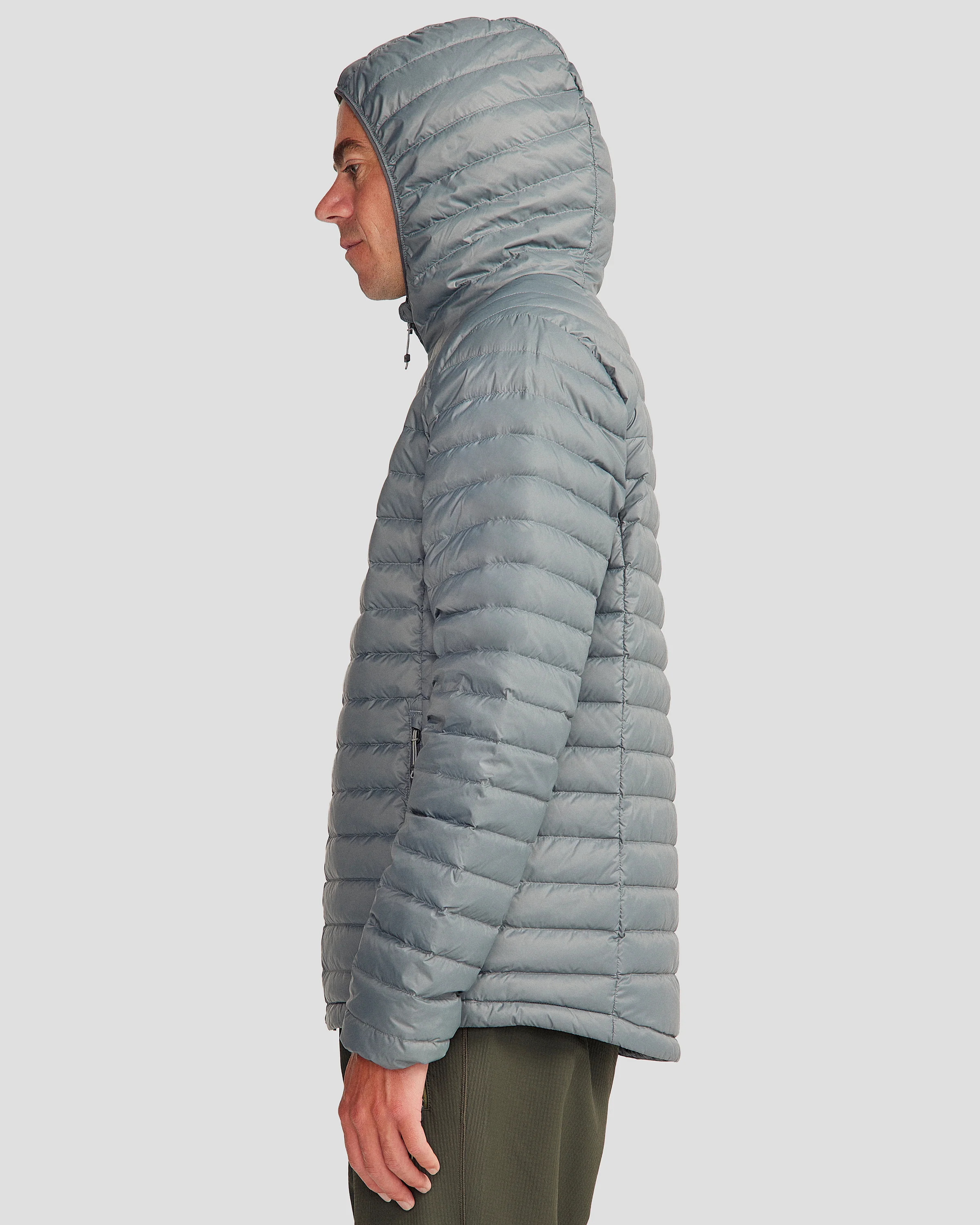 Men's Heli Down Hooded Jacket v3 - Moon - Image 4
