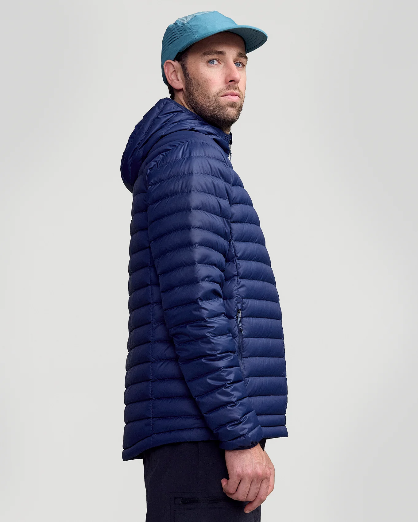 Men's Heli Down Hooded Jacket v3 - Pure Navy - Image 3