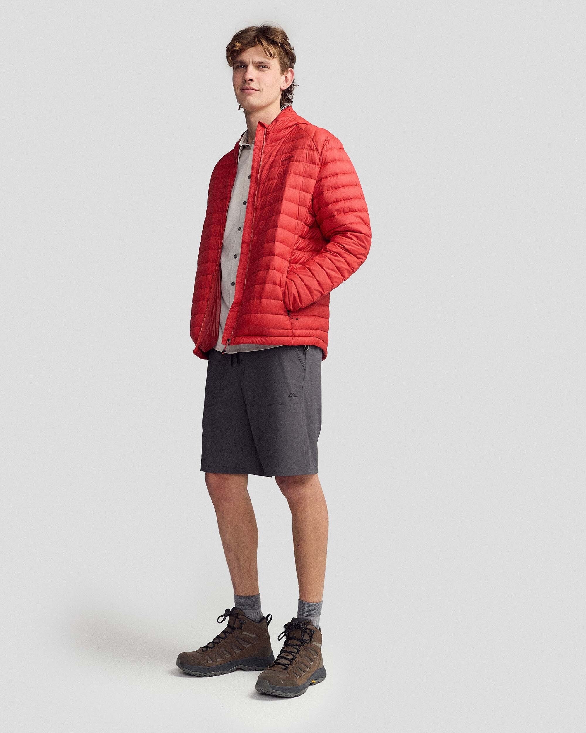 Men's Heli Down Hooded Jacket v3 - Spicy Chilli Pepper - Image 2