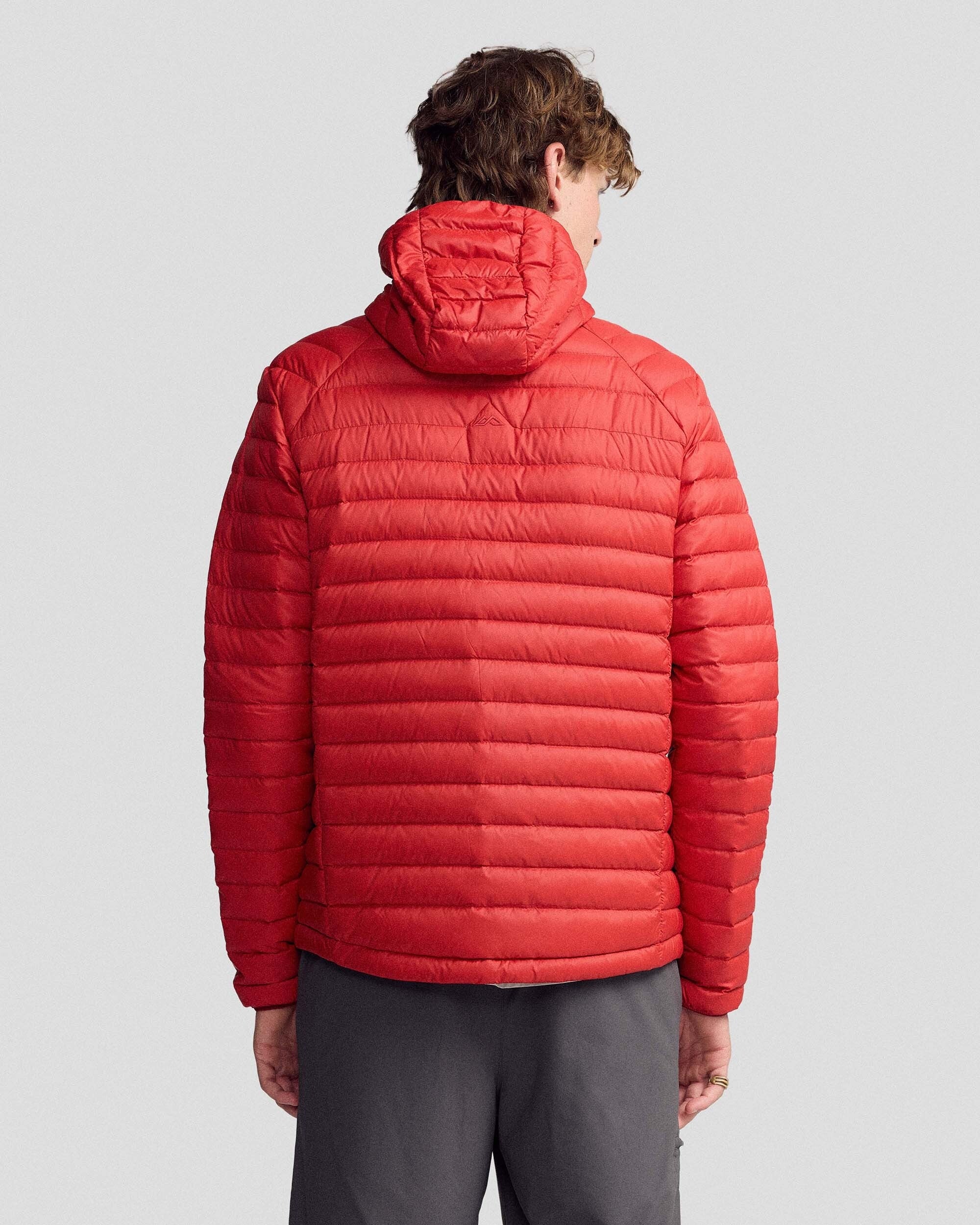 Men's Heli Down Hooded Jacket v3 - Spicy Chilli Pepper - Image 3