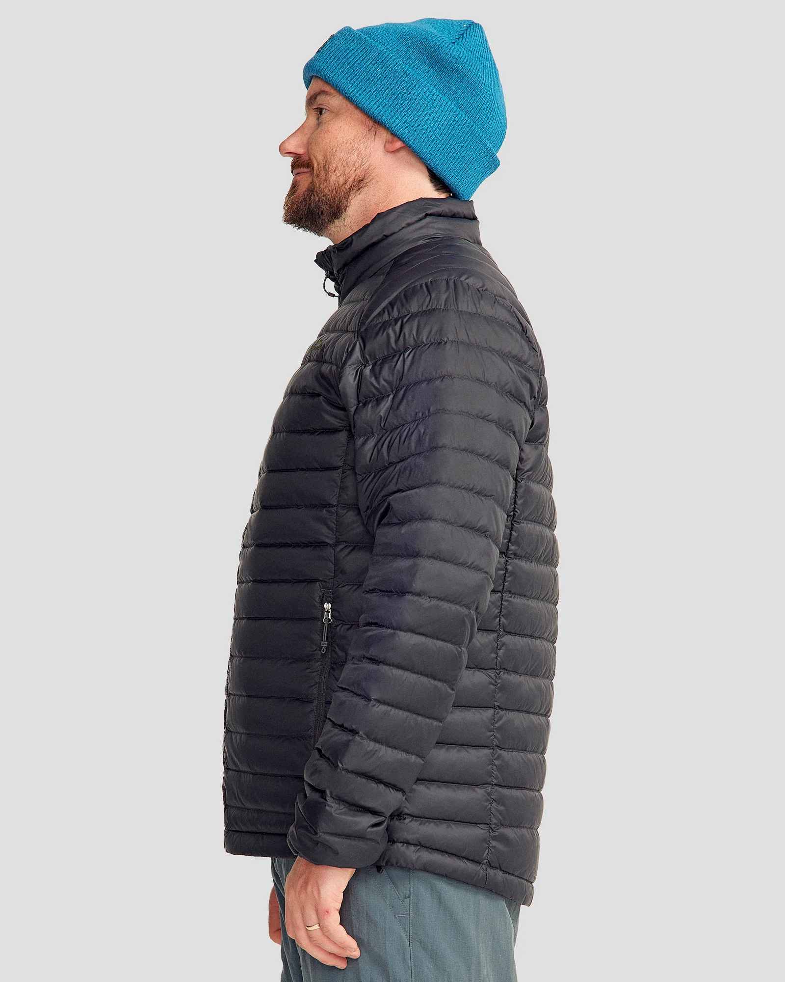 Men's Heli Down Jacket v4 - Black Stingray - Image 3