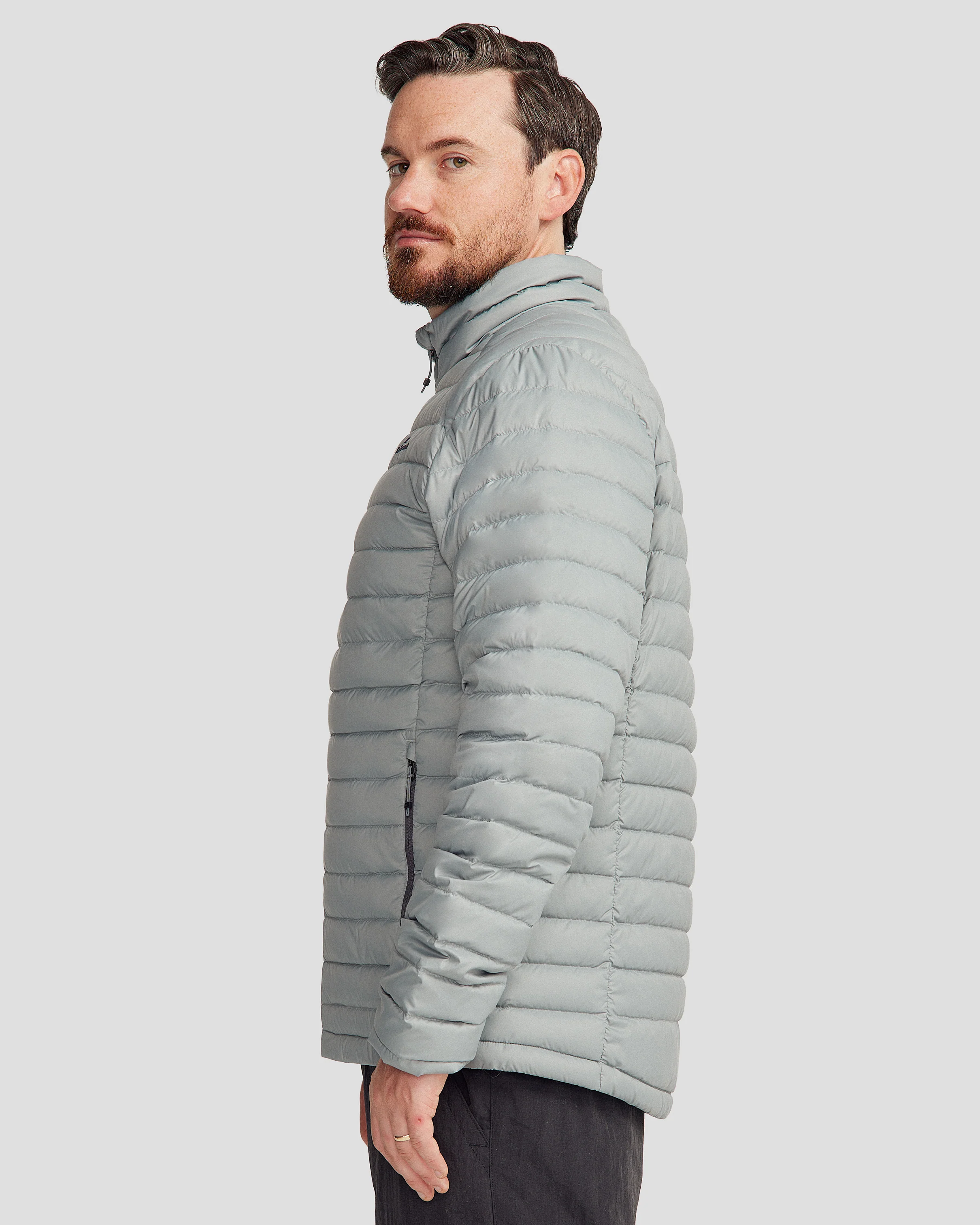 Men's Heli Down Jacket v4 - Light Moon - Image 3