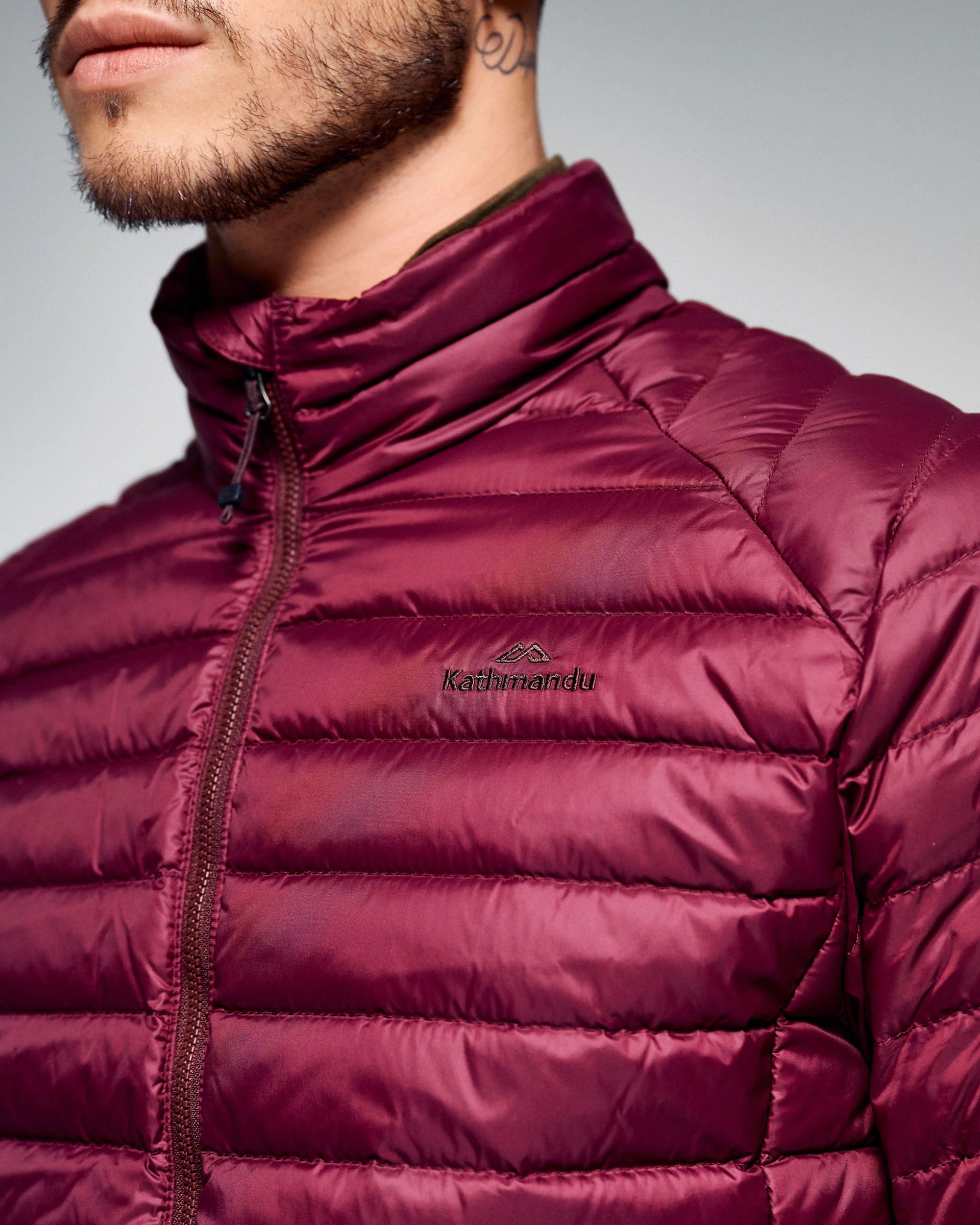 Men's Heli Down Jacket v4 - Mulberry - Image 4