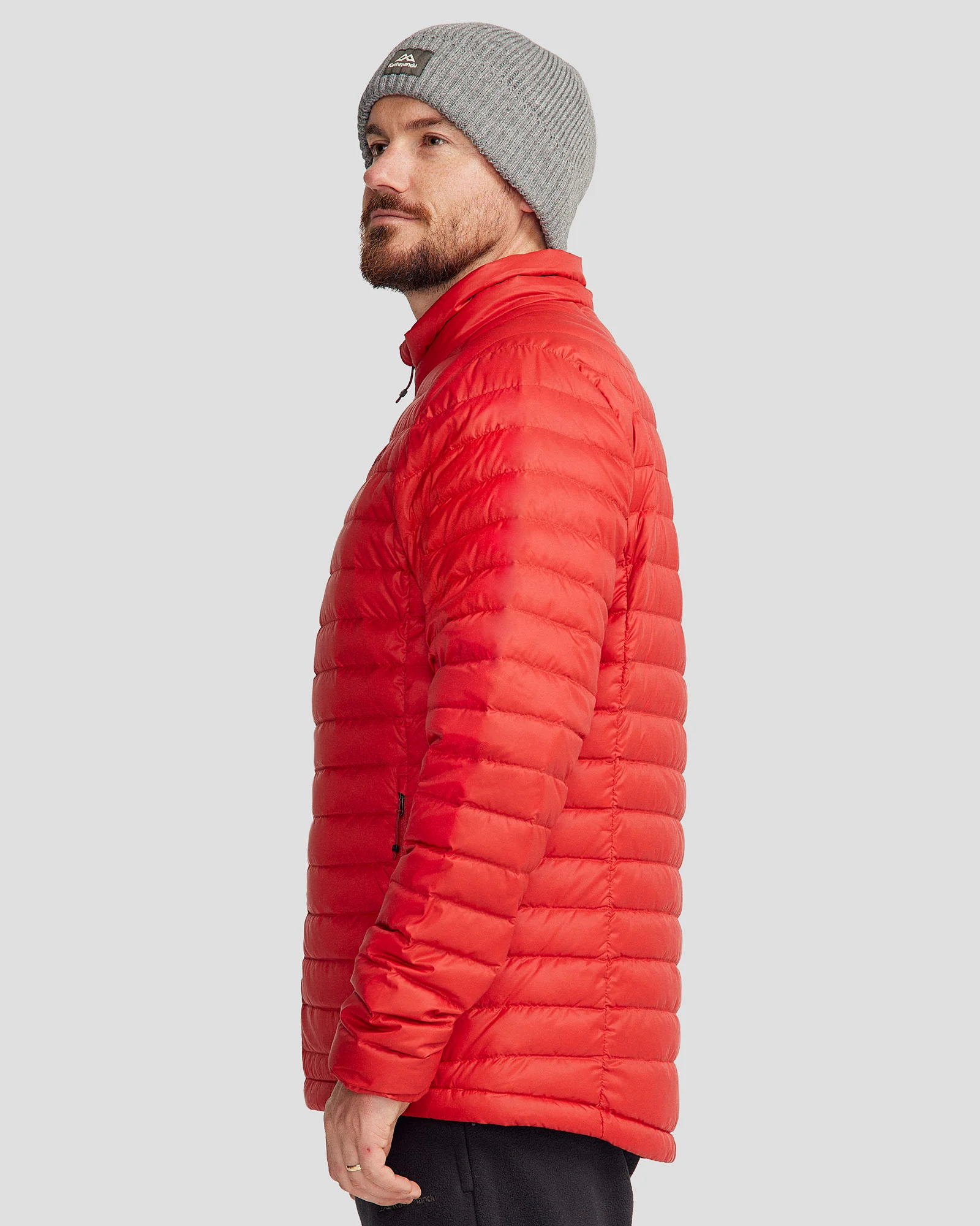 Men's Heli Down Jacket v4 - Spicy Chilli Pepper - Image 3