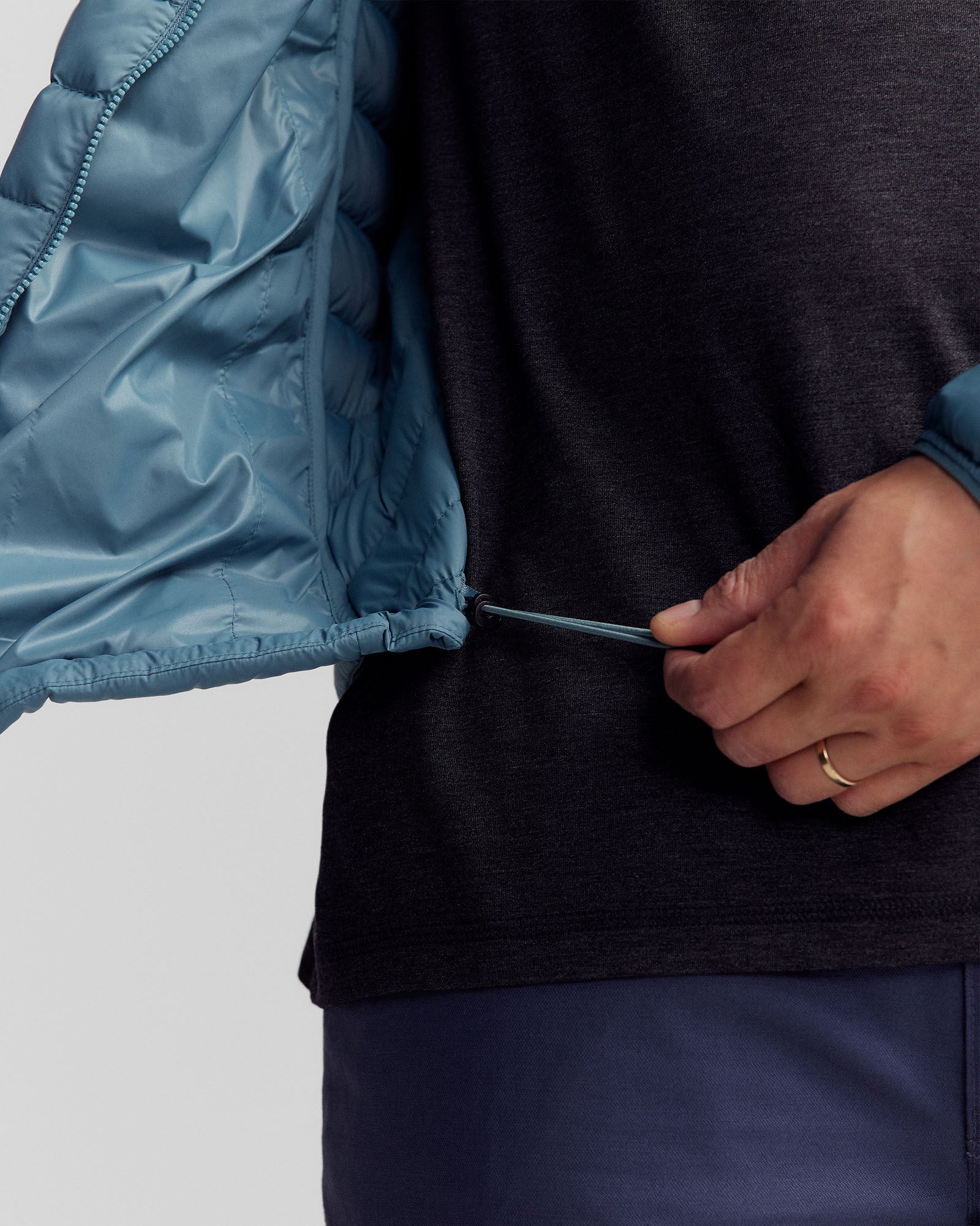 Men's Heli Down Jacket v4 - Washed Blue - Image 5