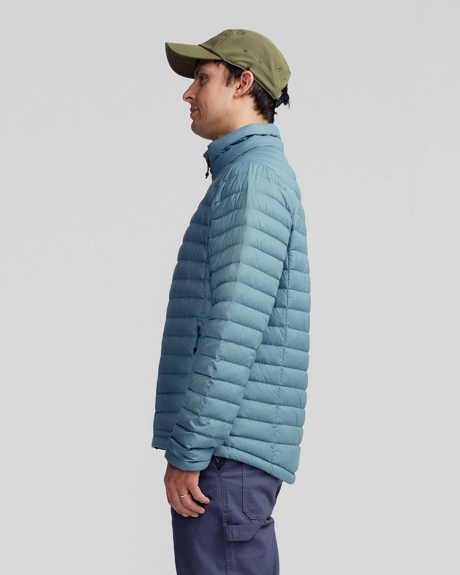 Men's Heli Down Jacket v4 - Washed Blue - Image 6