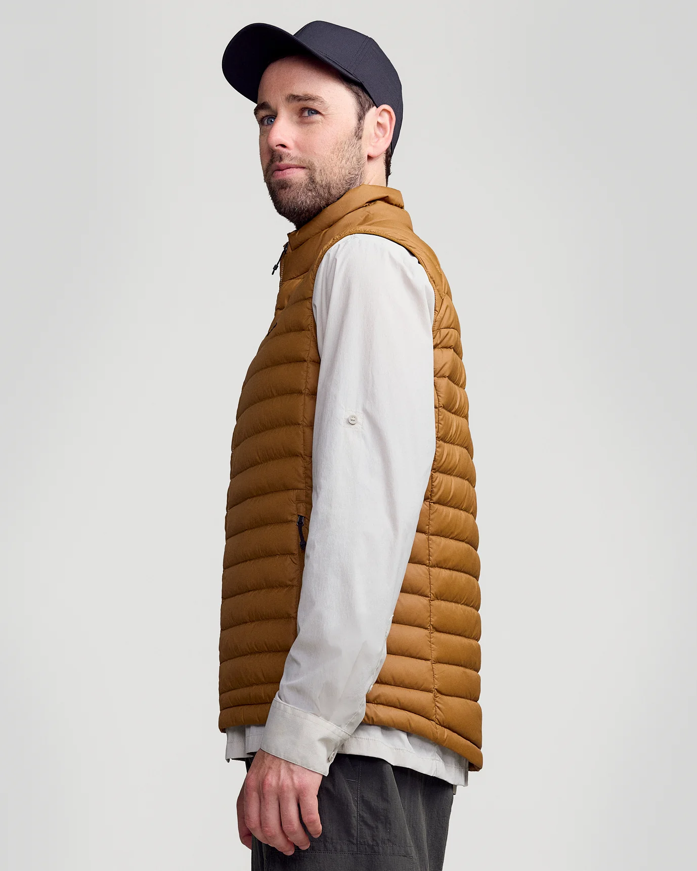 Men's Heli Down Vest v4 - Bark - Image 3