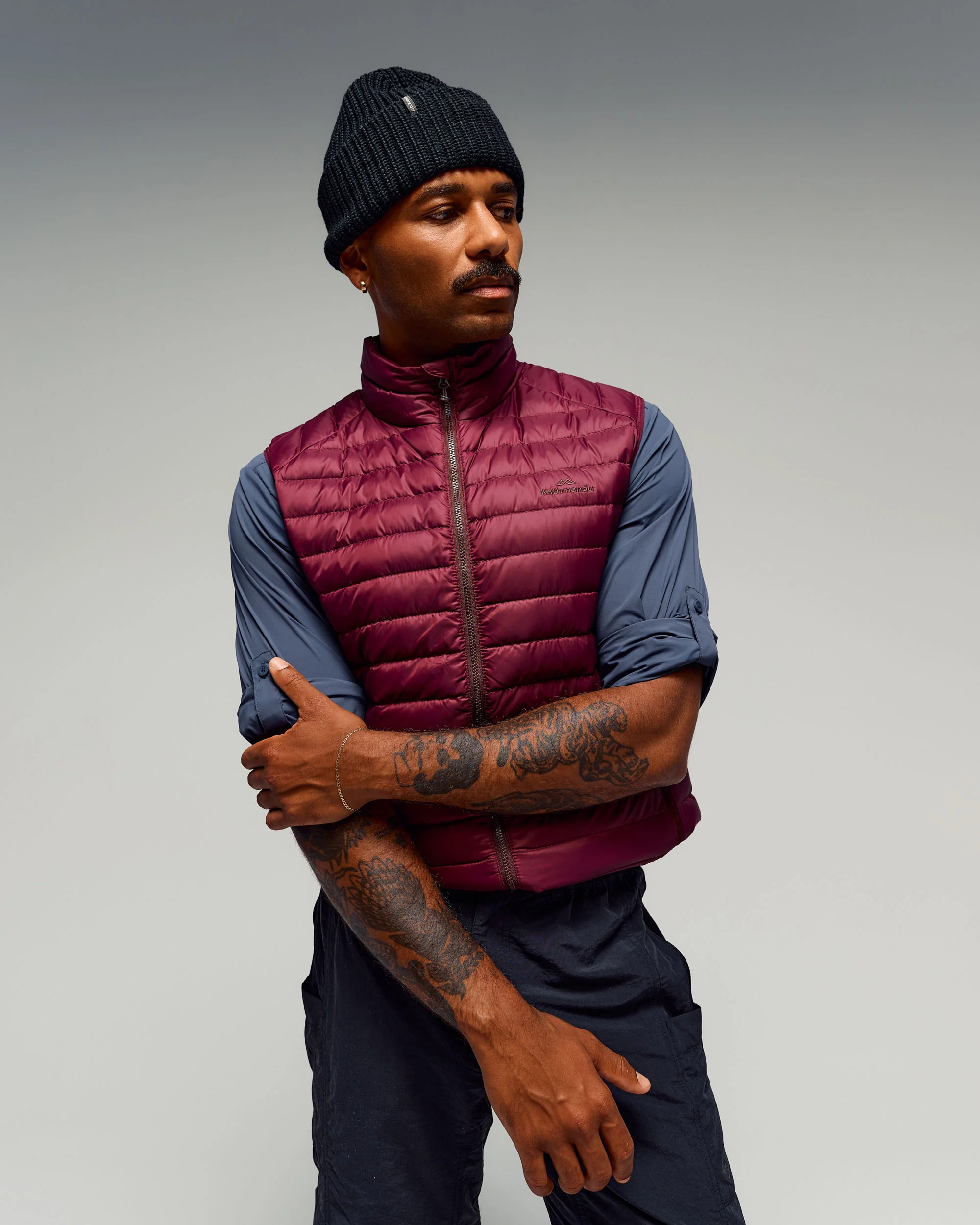 Men's Heli Down Vest v4 - Mulberry - Image 4