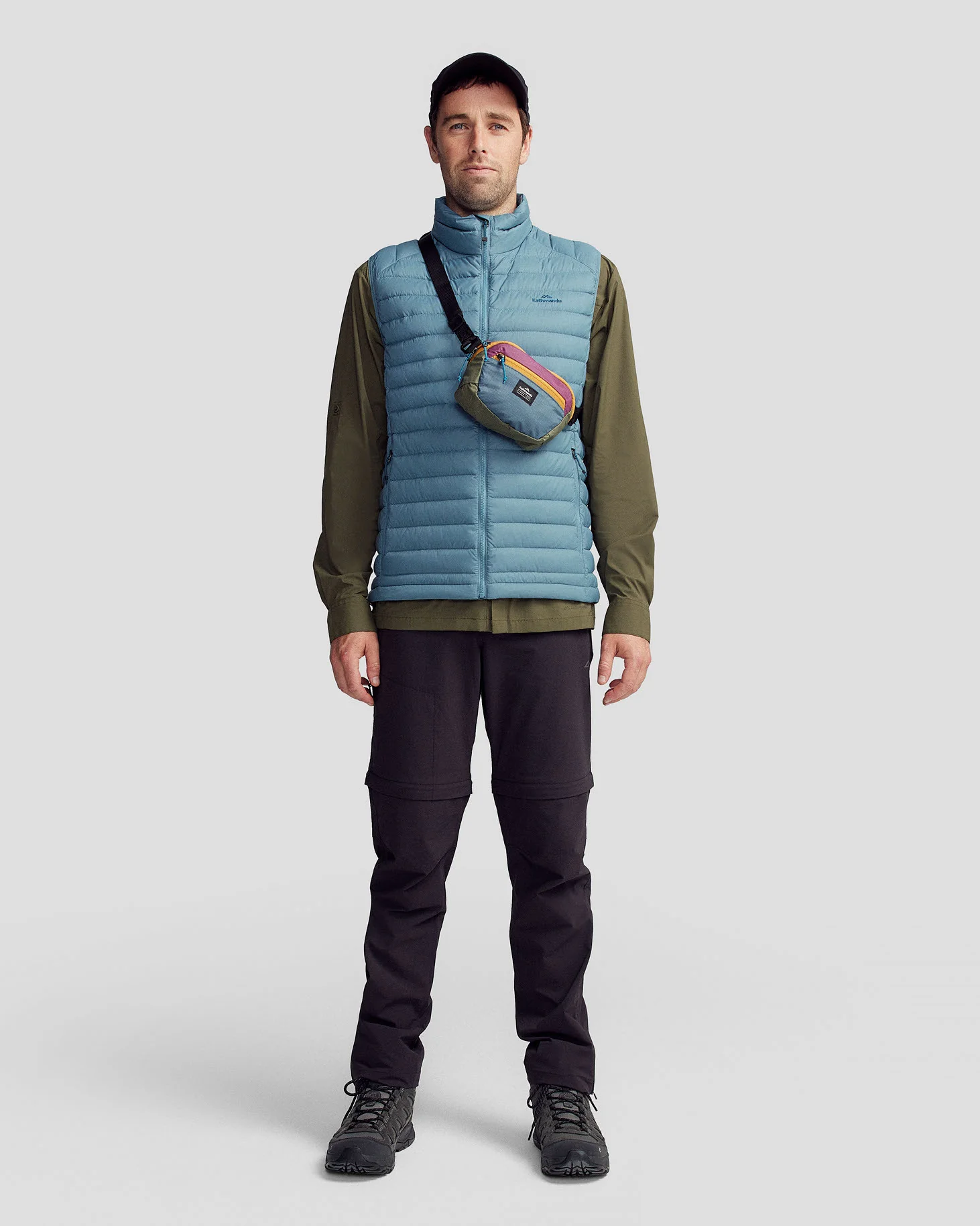 Men's Heli Down Vest v4 - Washed Blue - Image 2