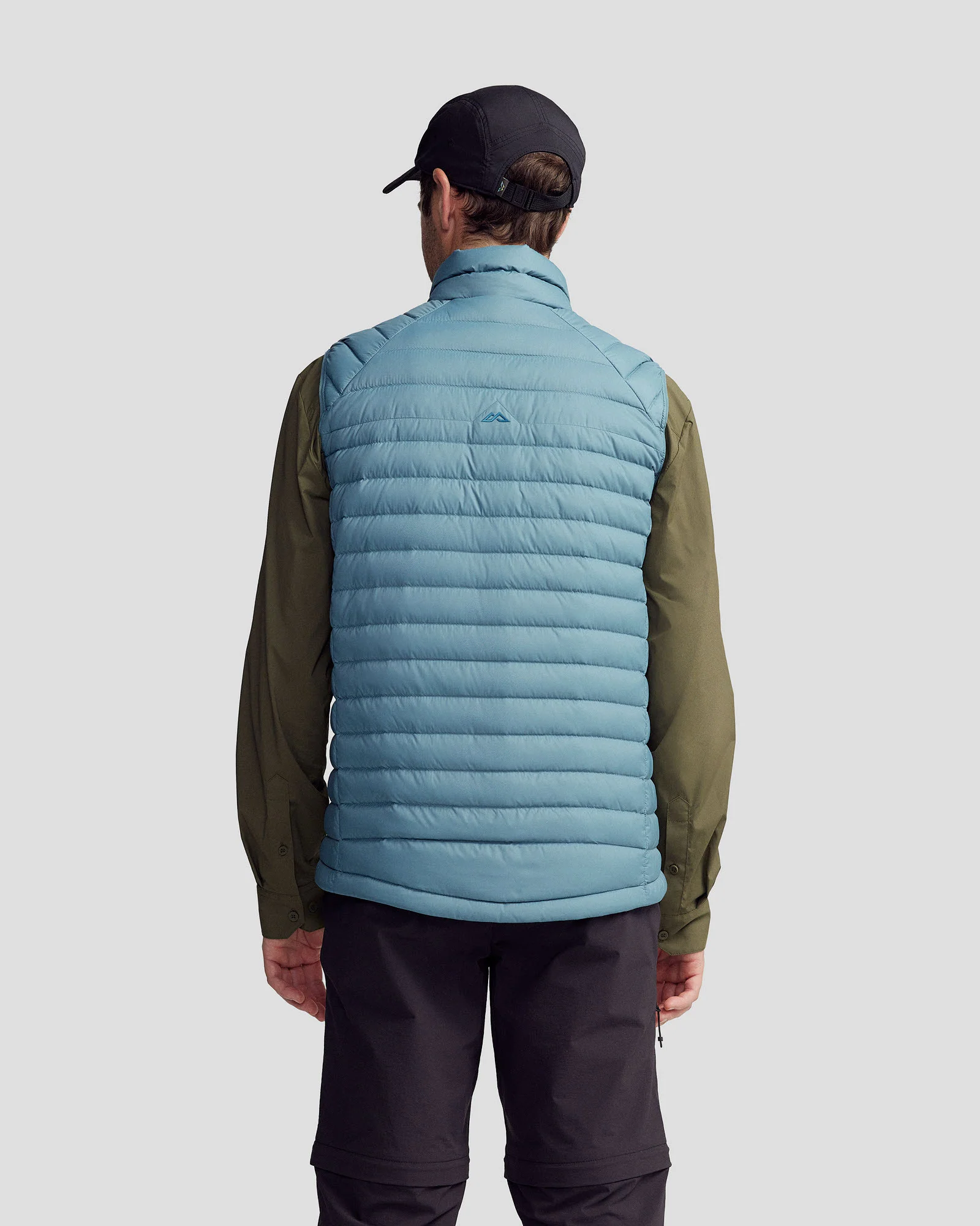 Men's Heli Down Vest v4 - Washed Blue - Image 3