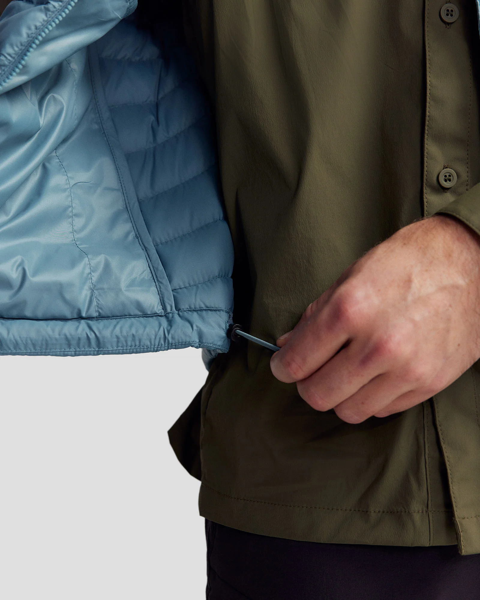 Men's Heli Down Vest v4 - Washed Blue - Image 4