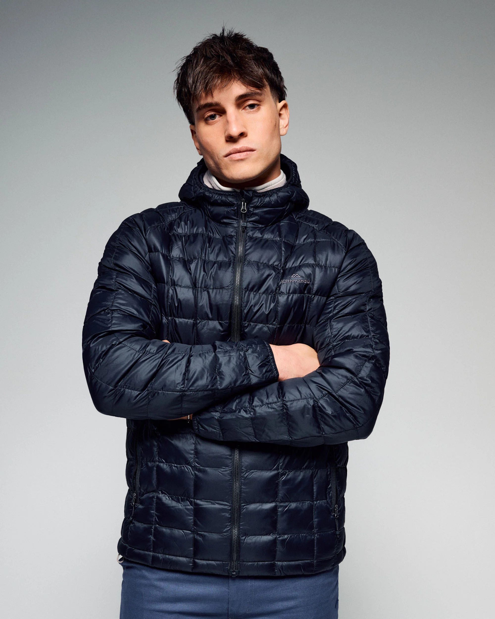 Men's Heli Insulated Hooded Jacket - Black Stingray - Image 2