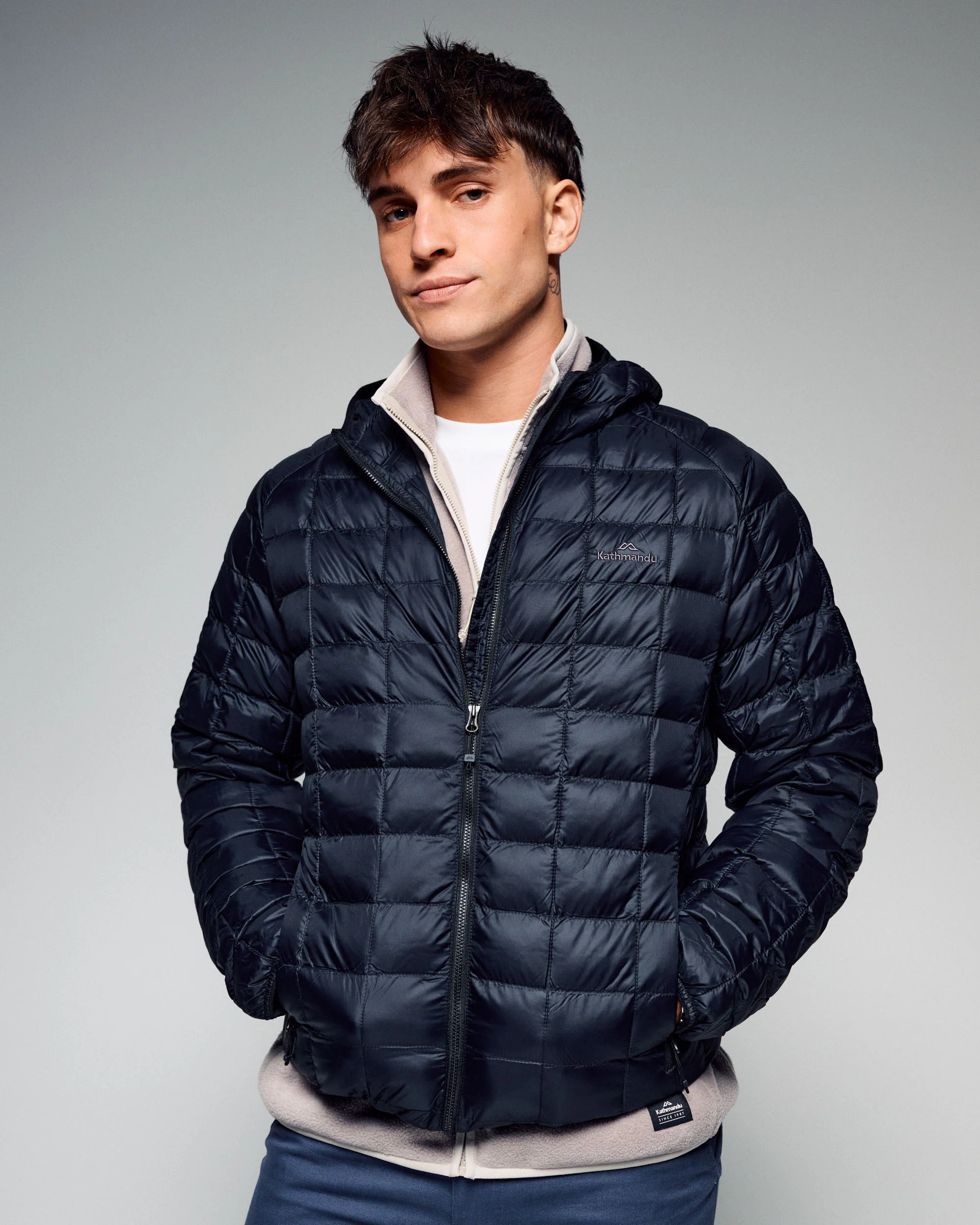 Men's Heli Insulated Hooded Jacket - Black Stingray - Image 3