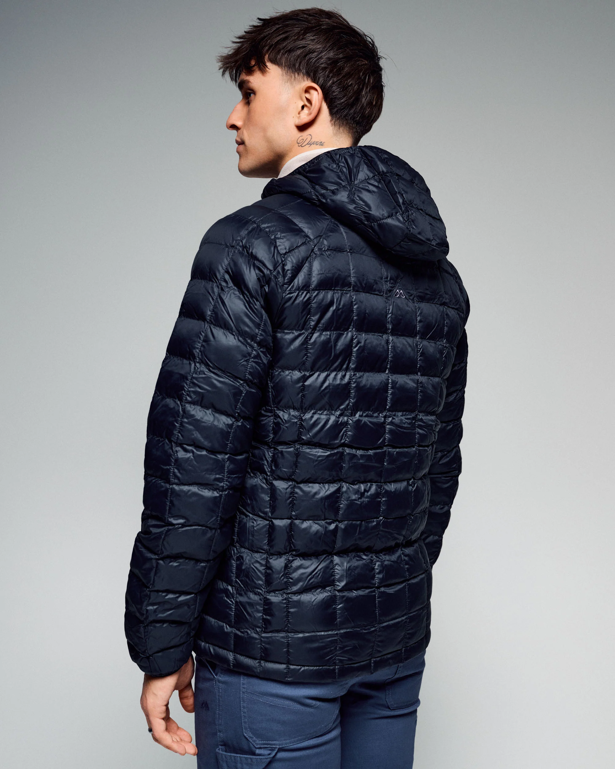 Men's Heli Insulated Hooded Jacket - Black Stingray - Image 4