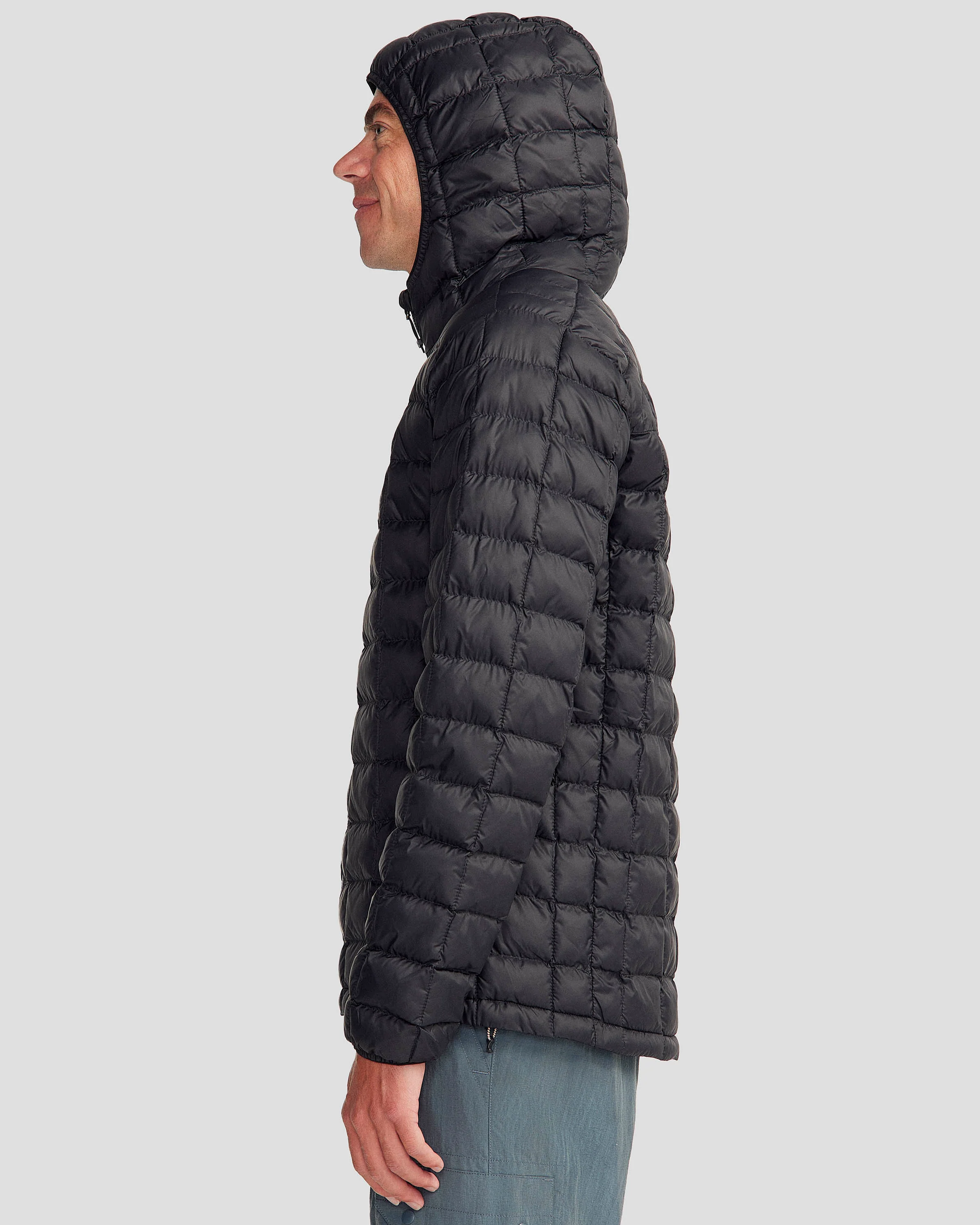 Men's Heli Insulated Hooded Jacket - Black Stingray - Image 8