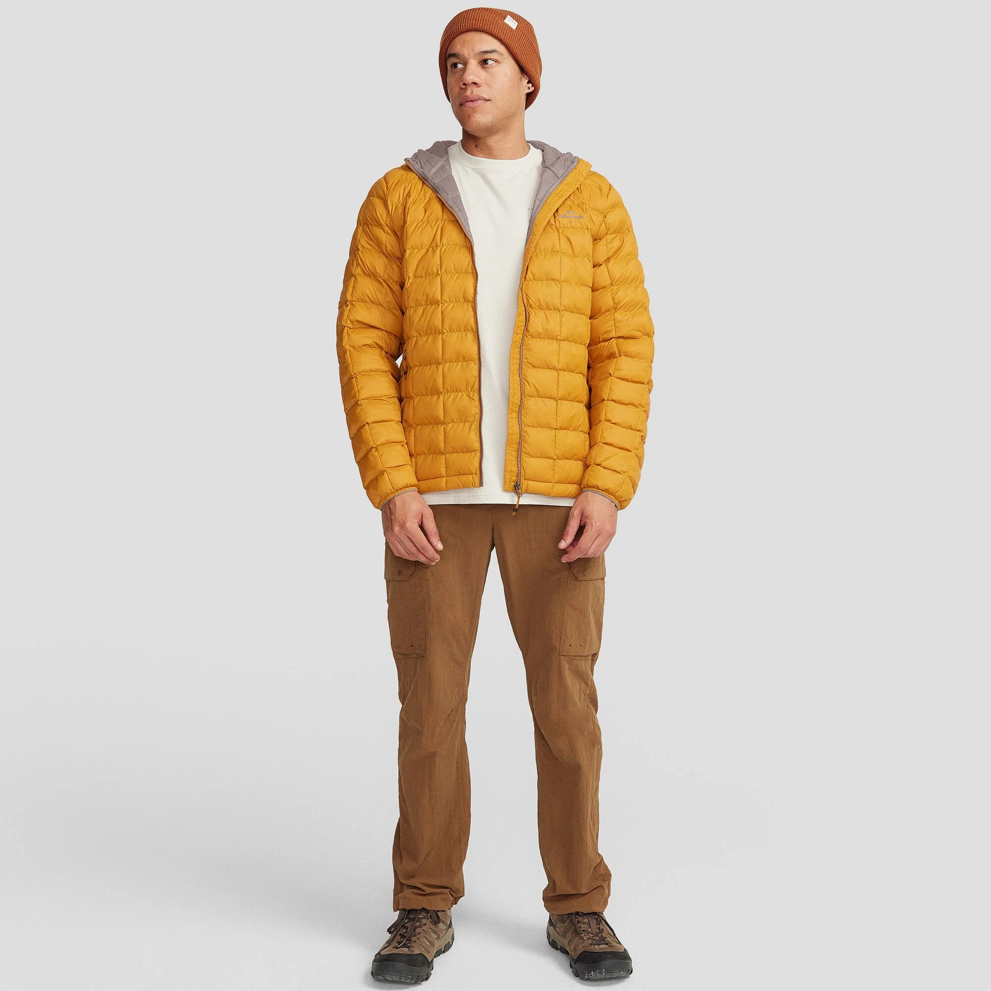 Men's Heli Insulated Hooded Jacket - Golden Oak - Image 2