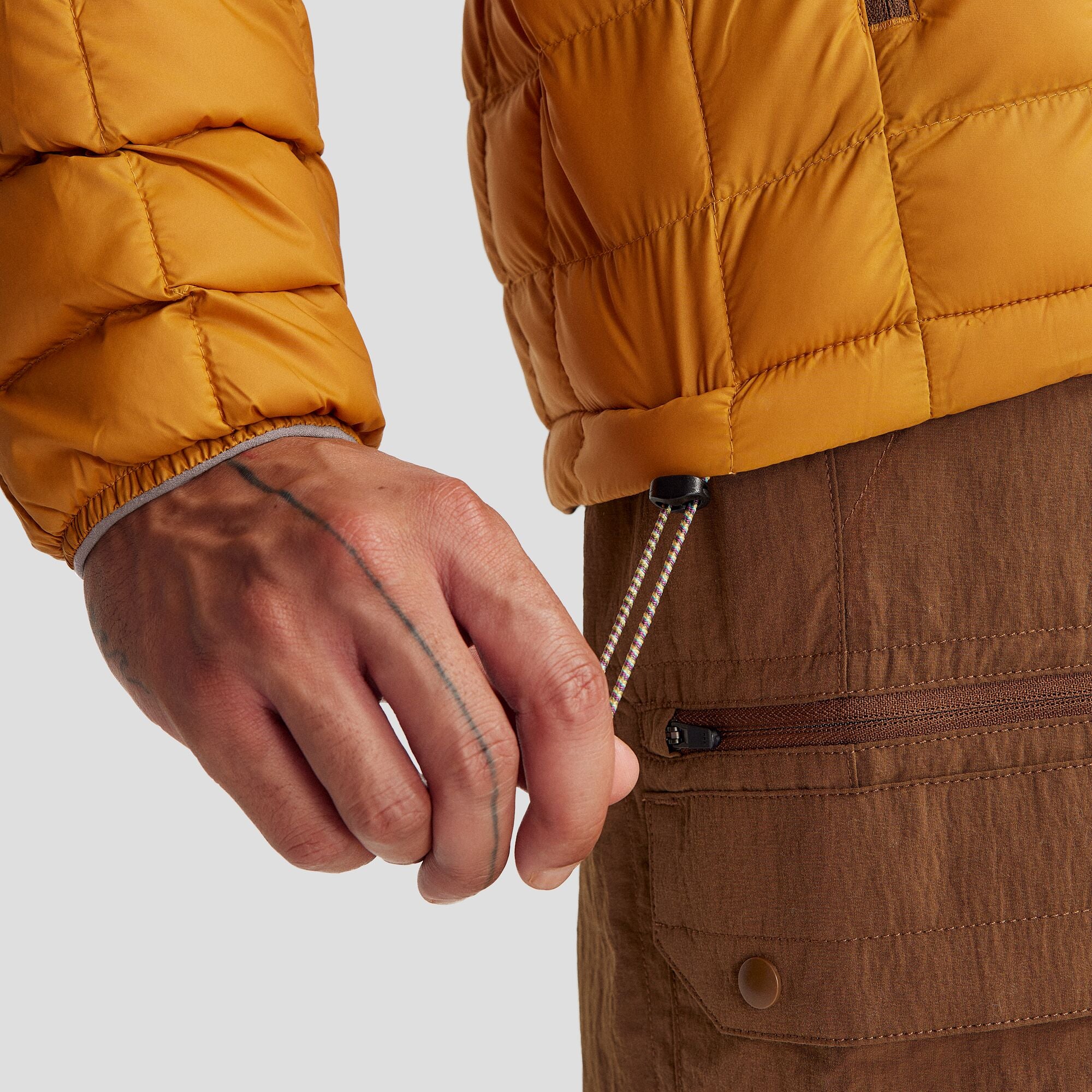 Men's Heli Insulated Hooded Jacket - Golden Oak - Image 5