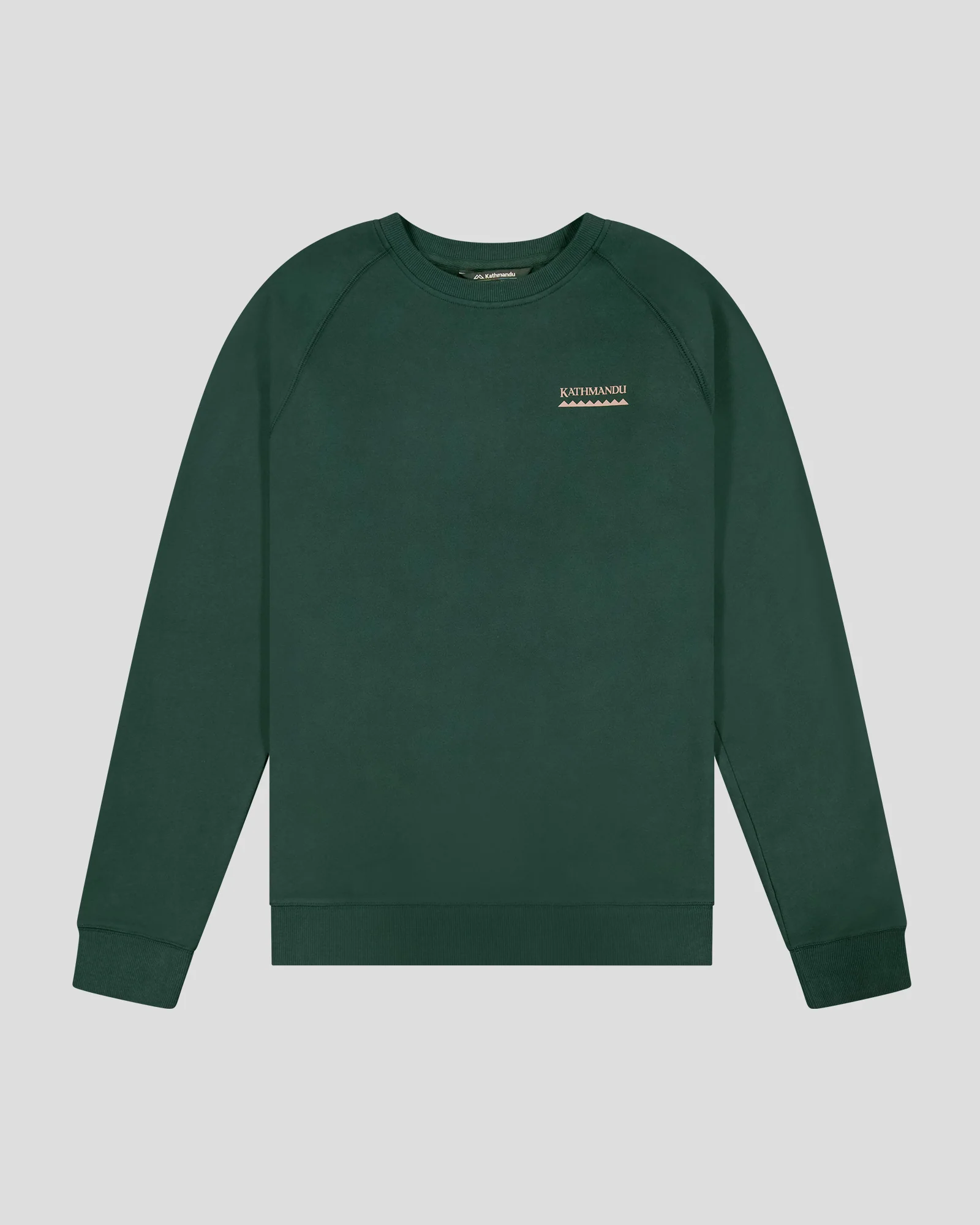 Men's Heritage Logo Brushed Crew - Deep Forest - Image 6