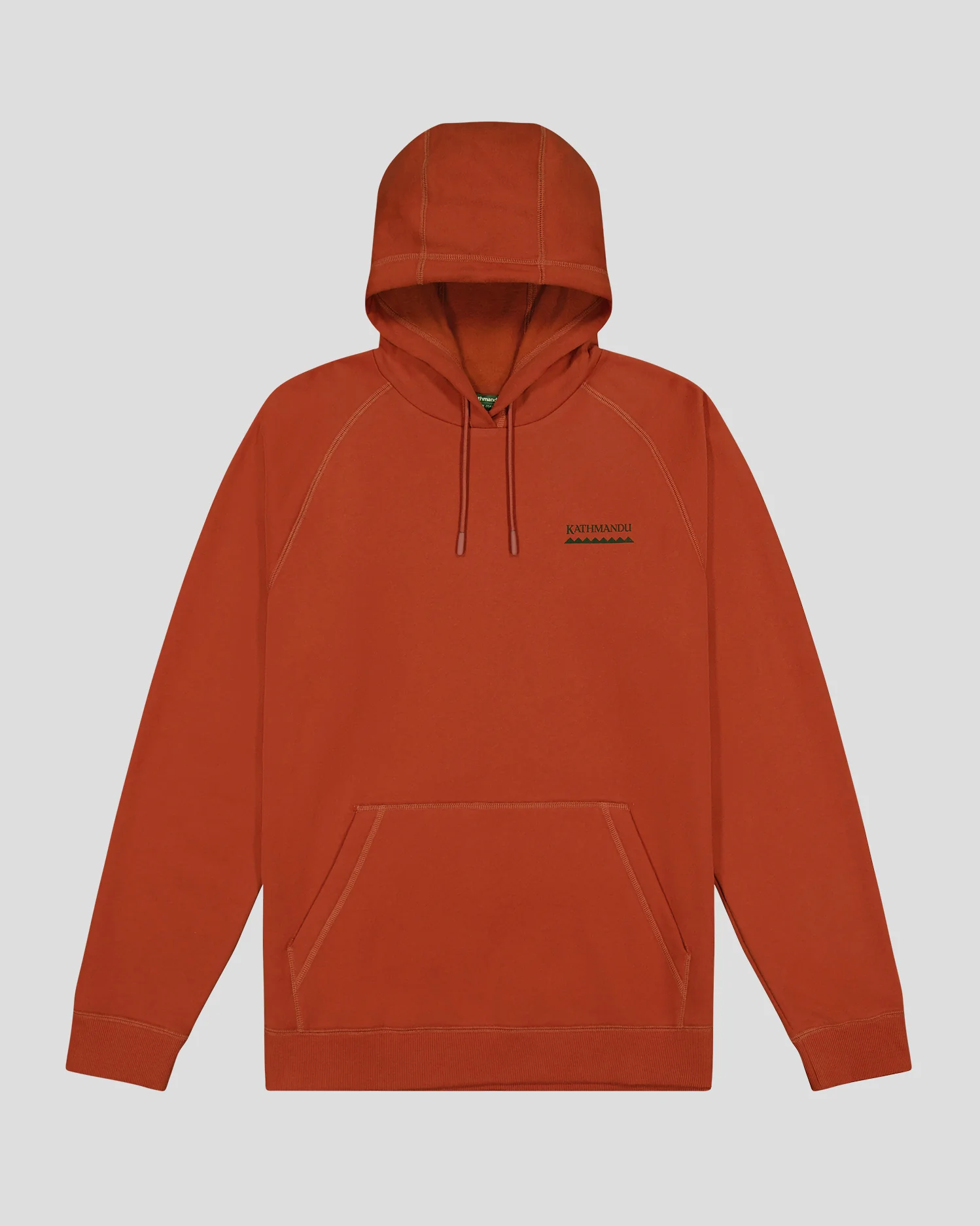 Men's Heritage Logo Brushed Hoodie - Redwood - Image 6