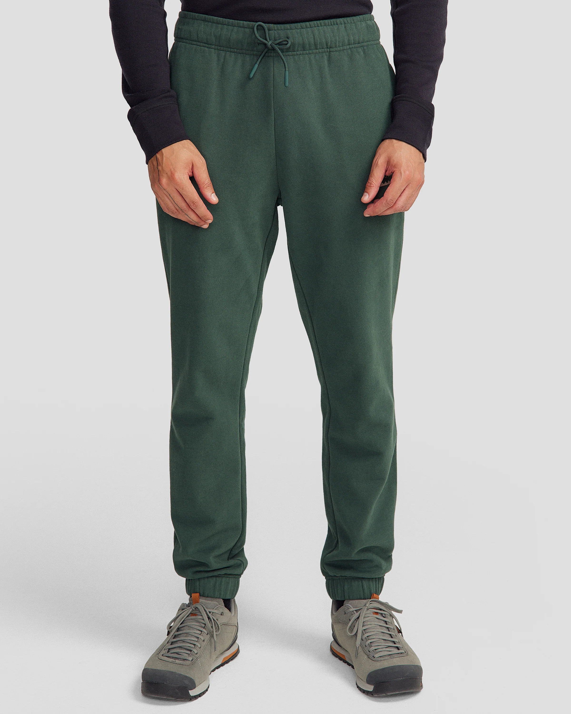 Men's Heritage Logo Brushed Joggers - Deep Forest