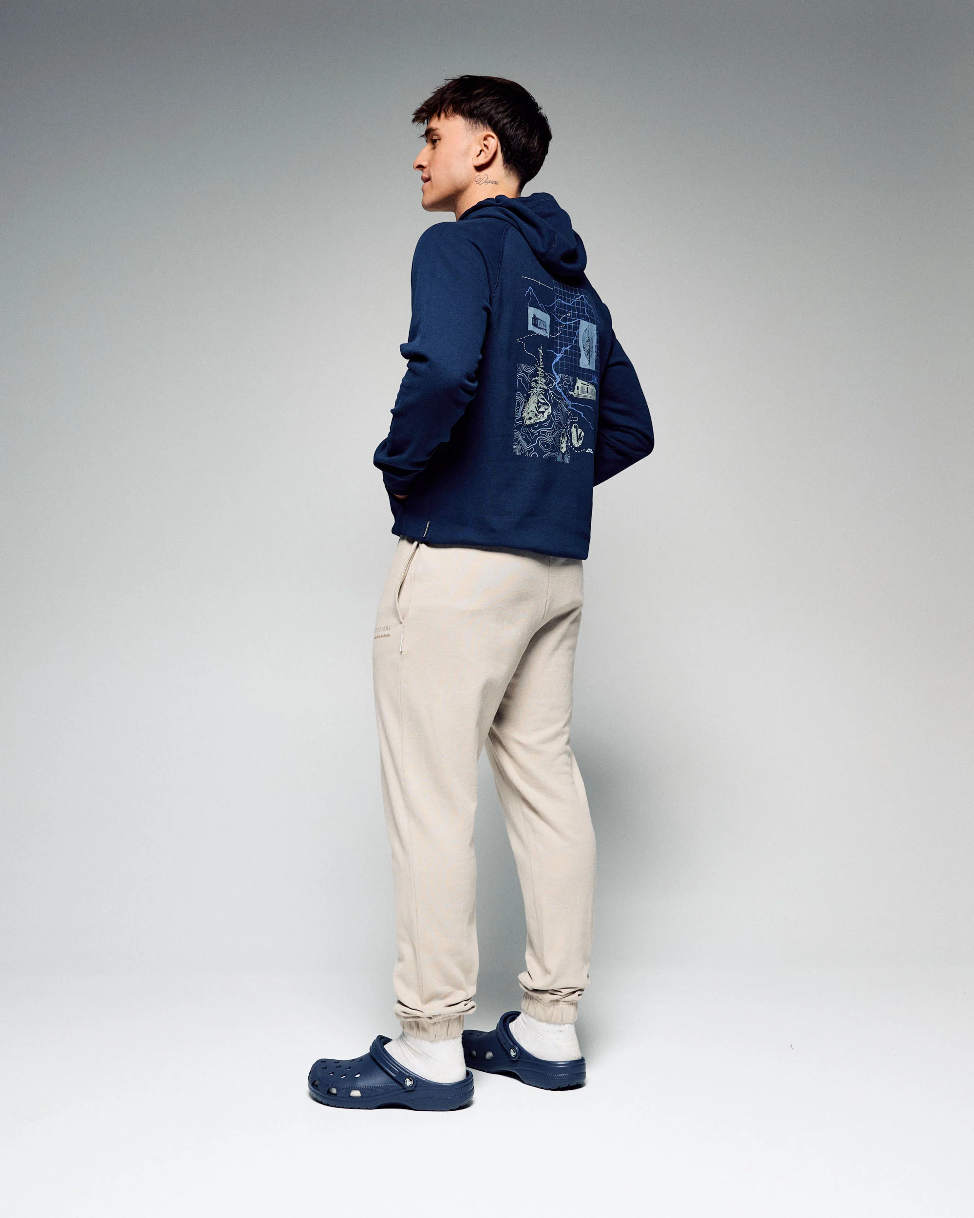 Men's Heritage Logo Brushed Joggers - Light Hike - Image 2