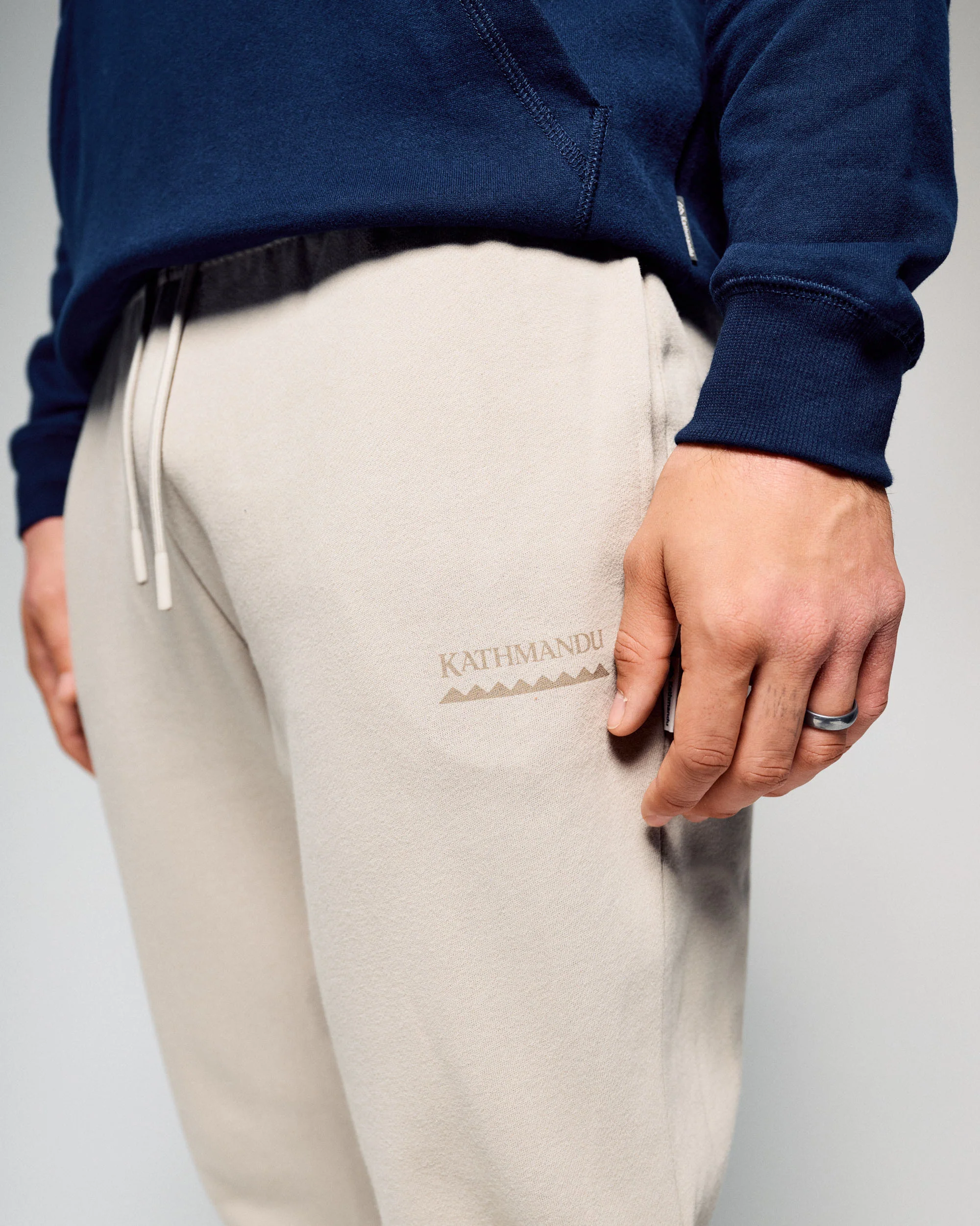 Men's Heritage Logo Brushed Joggers - Light Hike - Image 4