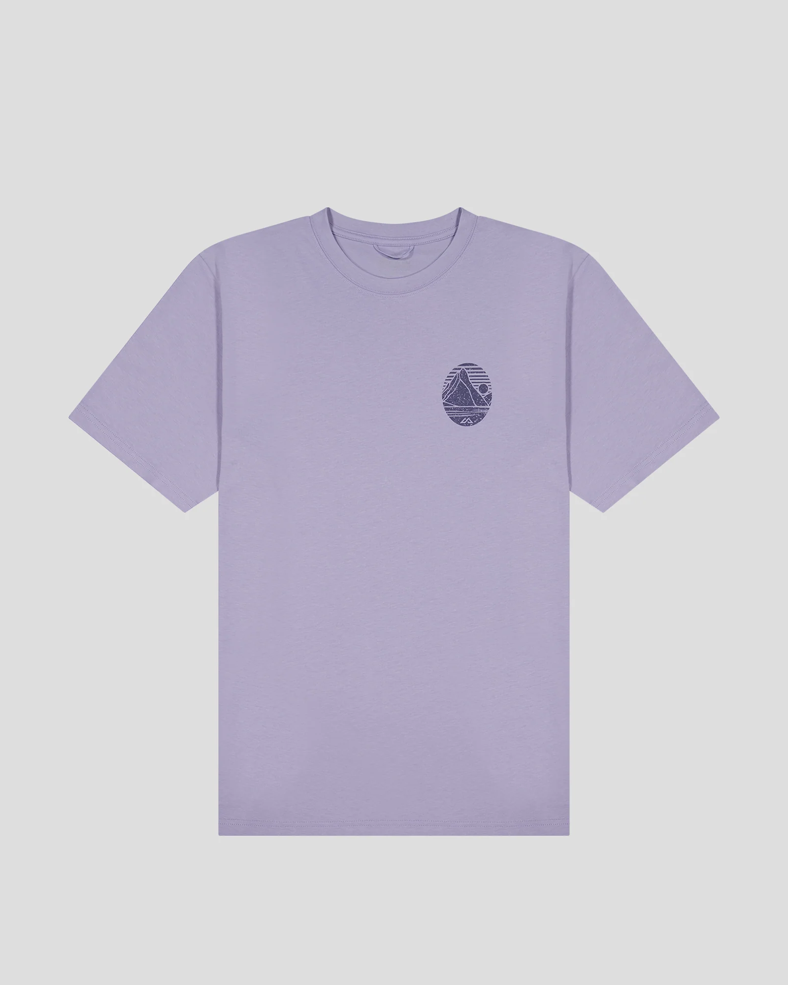 Men’s Mitre Peak Organic Cotton T-Shirt - Dusty Lilac - Image 6