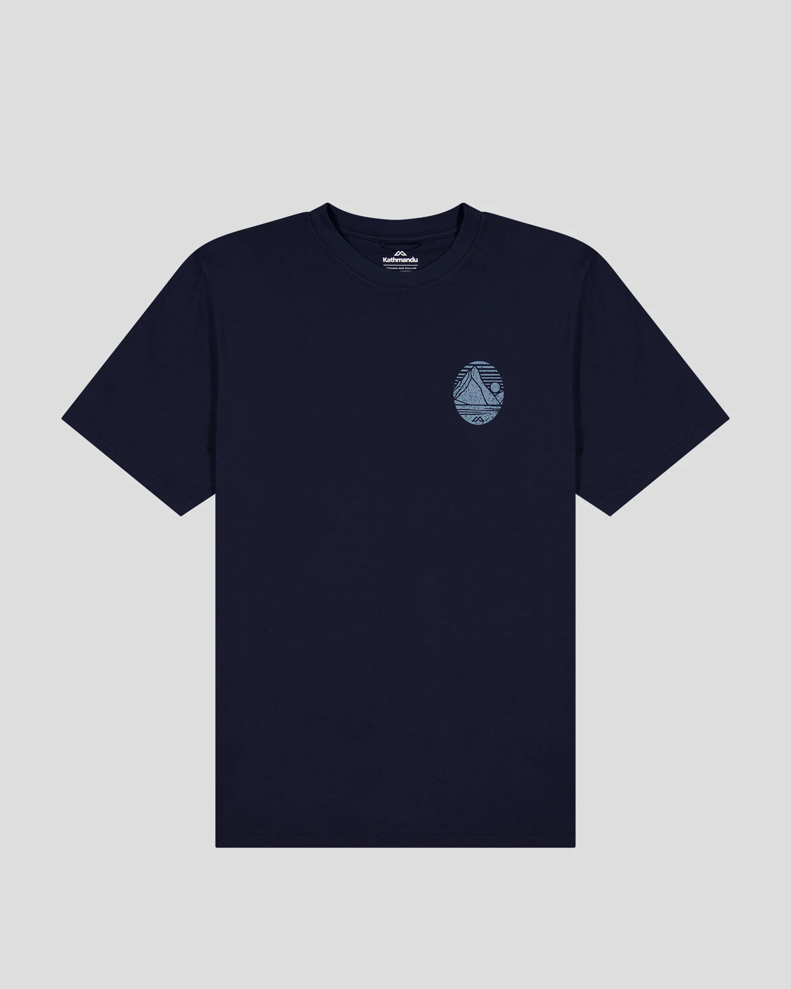 Men’s Mitre Peak Organic Cotton T-Shirt - Pure Navy - Image 6