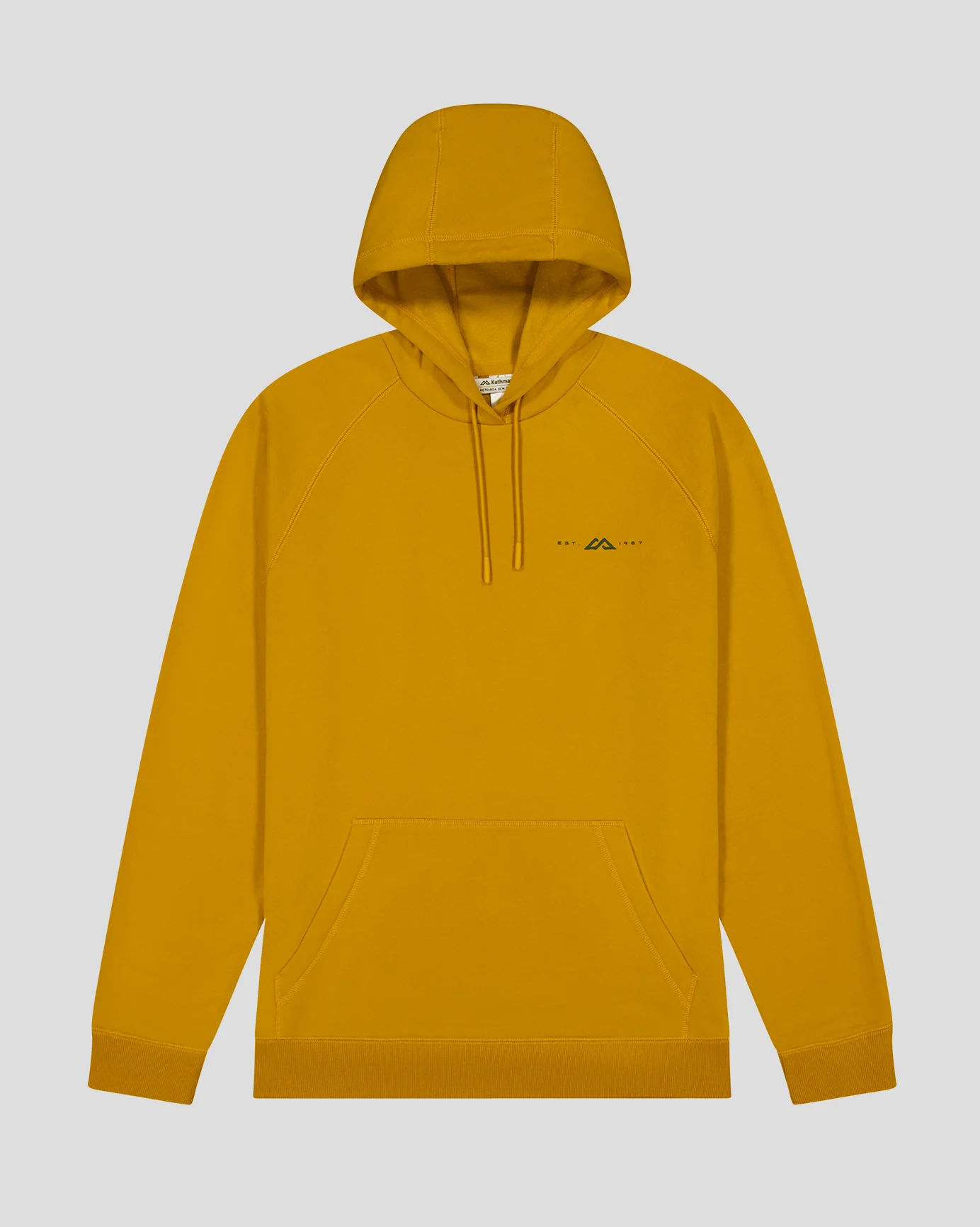 Men's Mountain Camo Brushed Hoodie - Golden - Image 5