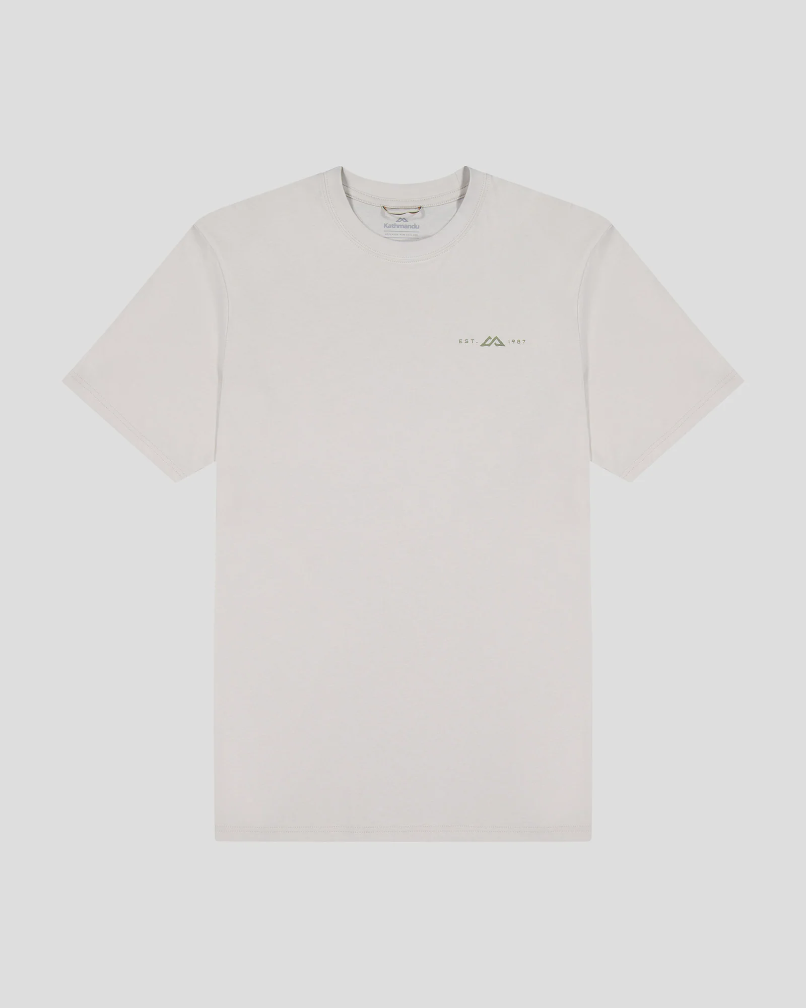 Men's Mountain Camo Organic Cotton T-shirt - Shroom - Image 4