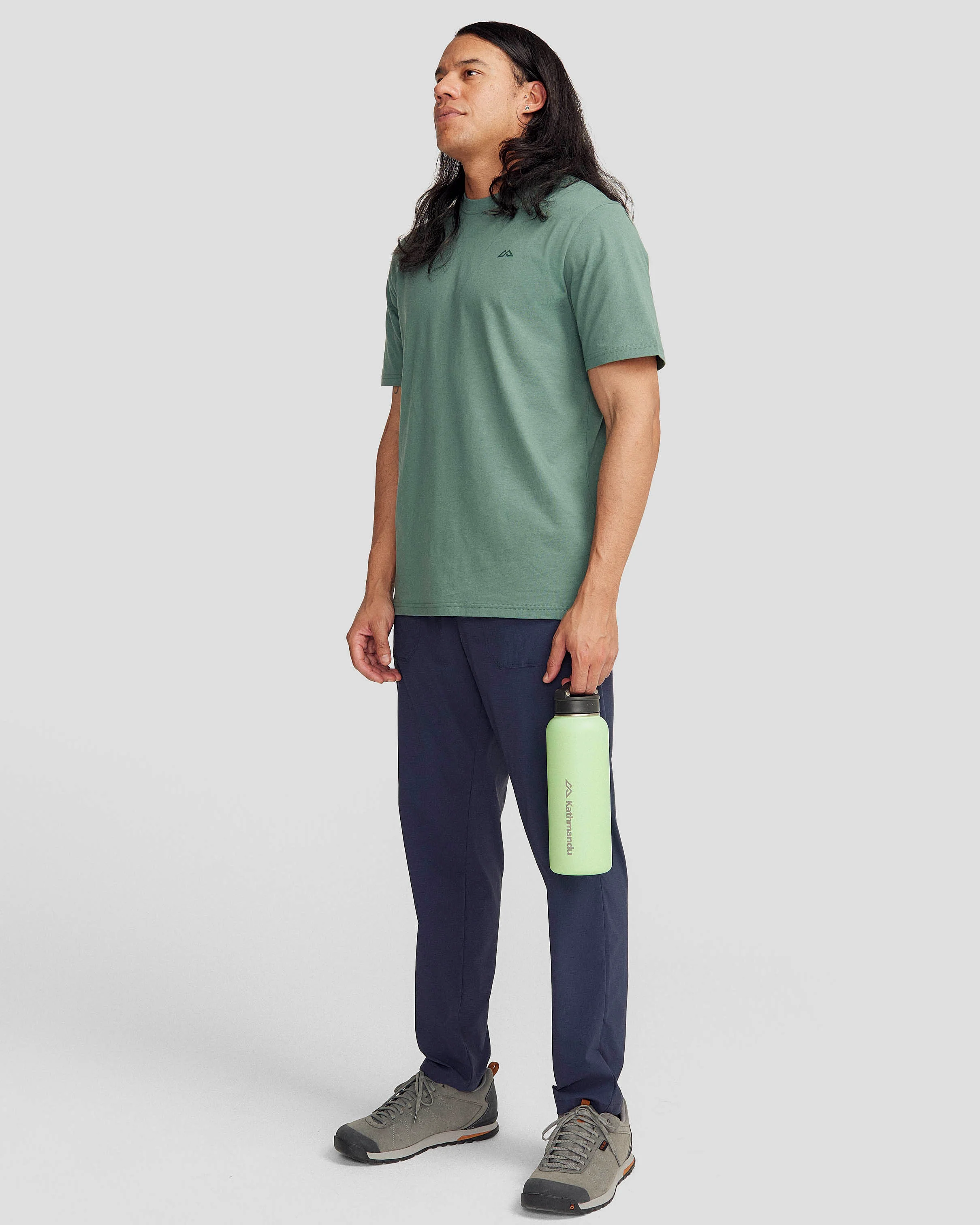 Men's NZ Heritage Organic Cotton T-shirt - Light Forest - Image 2