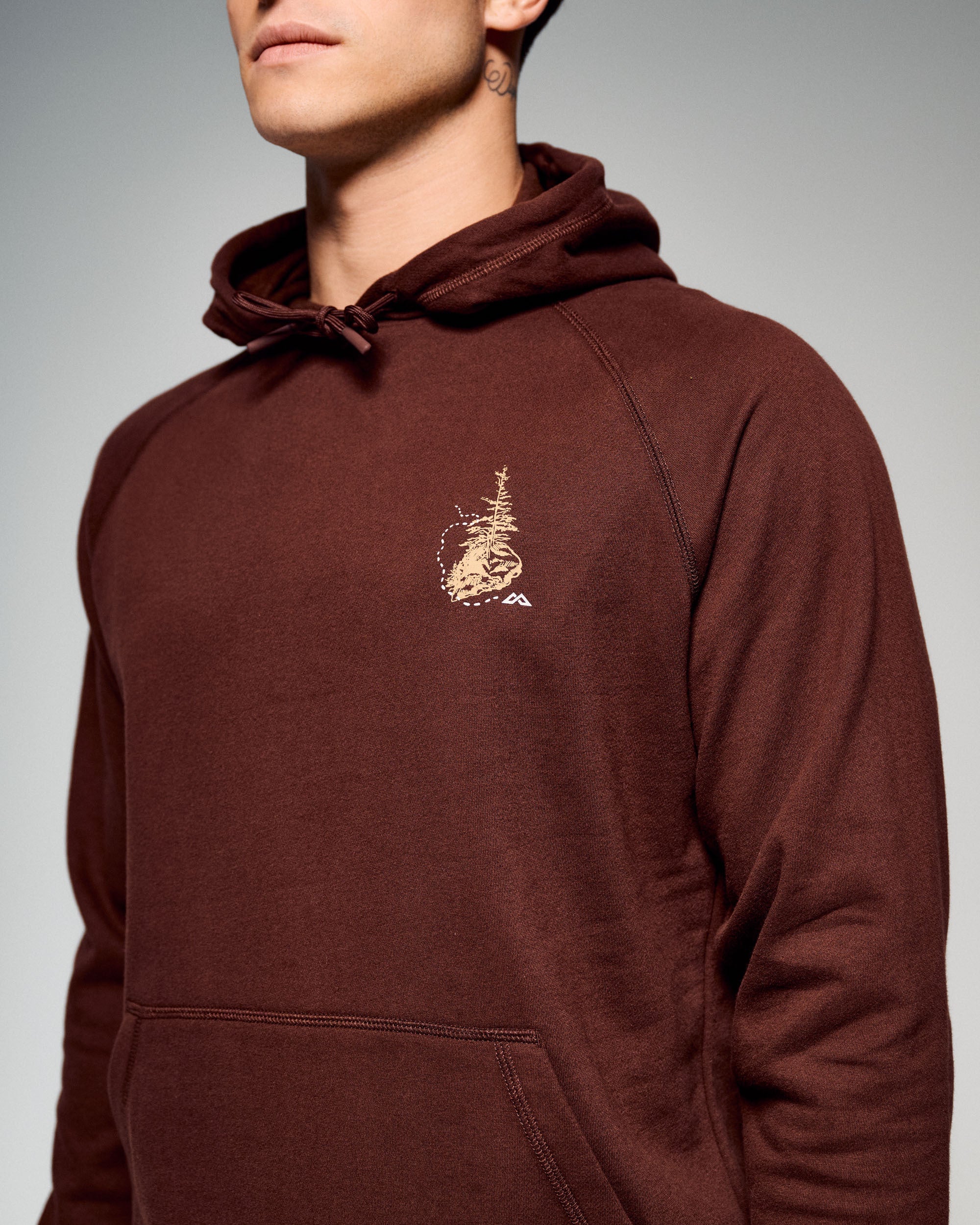 Men's On The Trail Hoodie -  Cocoa - Image 3