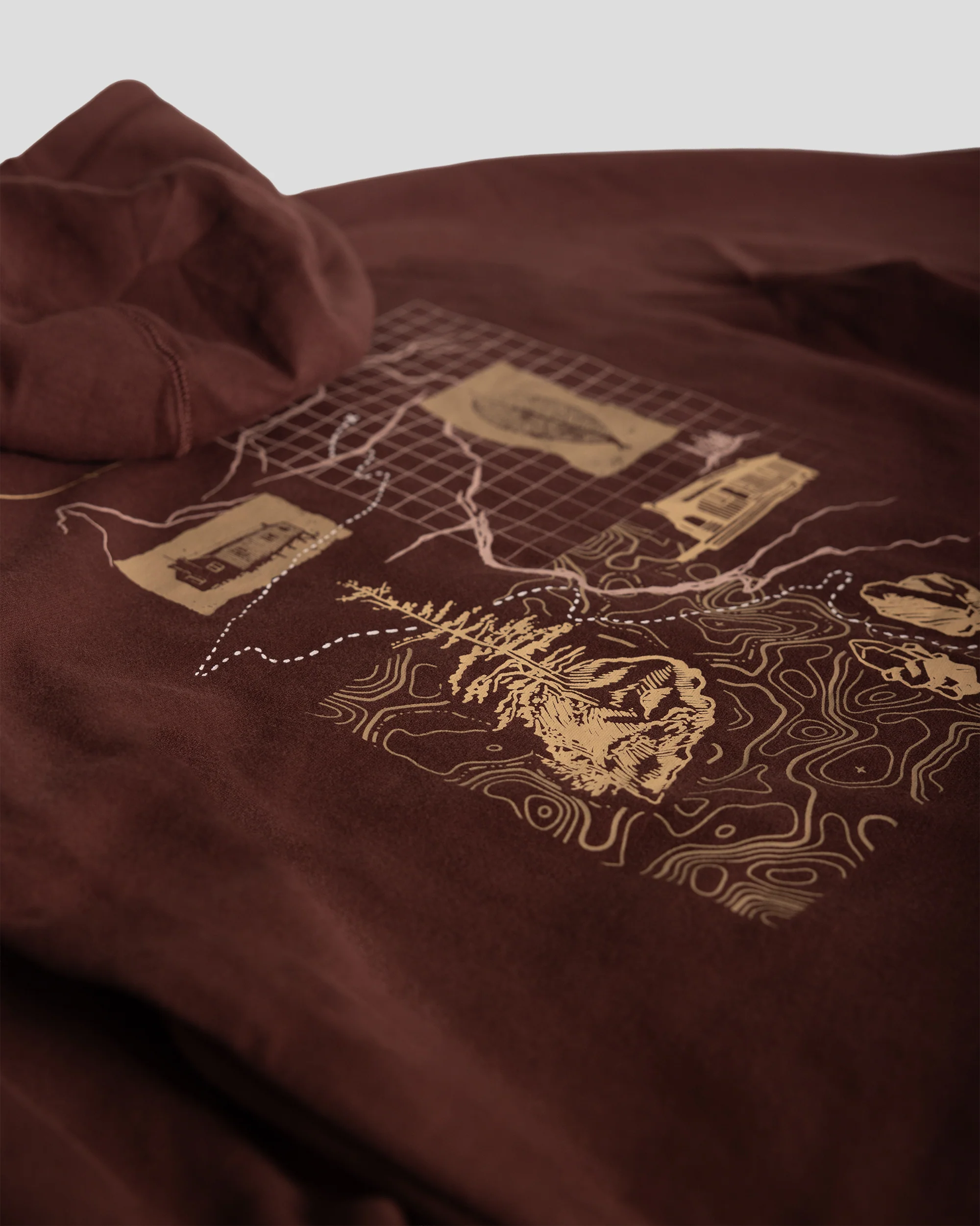 Men's On The Trail Hoodie -  Cocoa - Image 6