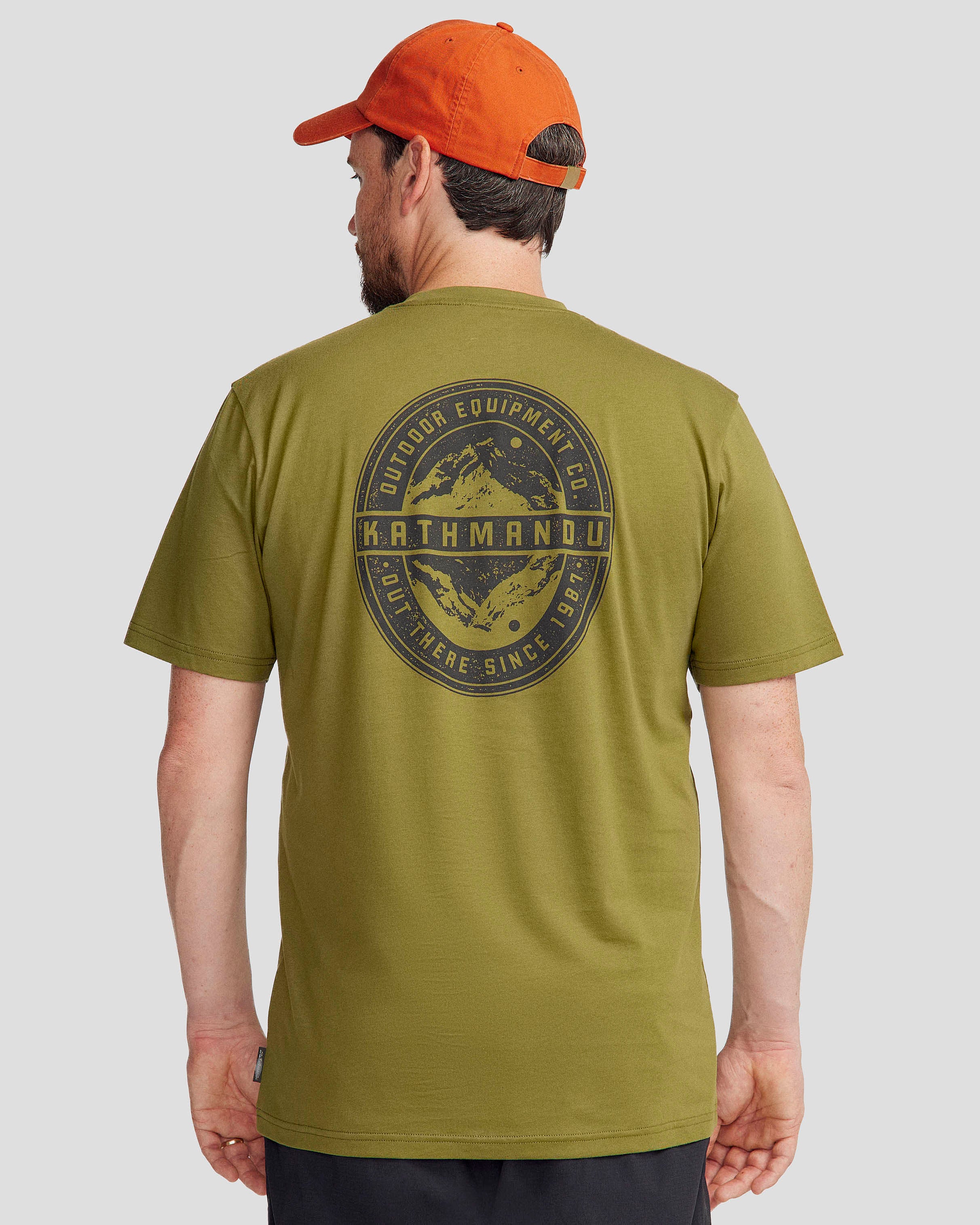 Men's Outdoor Equipment Co Organic Cotton T-shirt - Dark Fern - Image 3