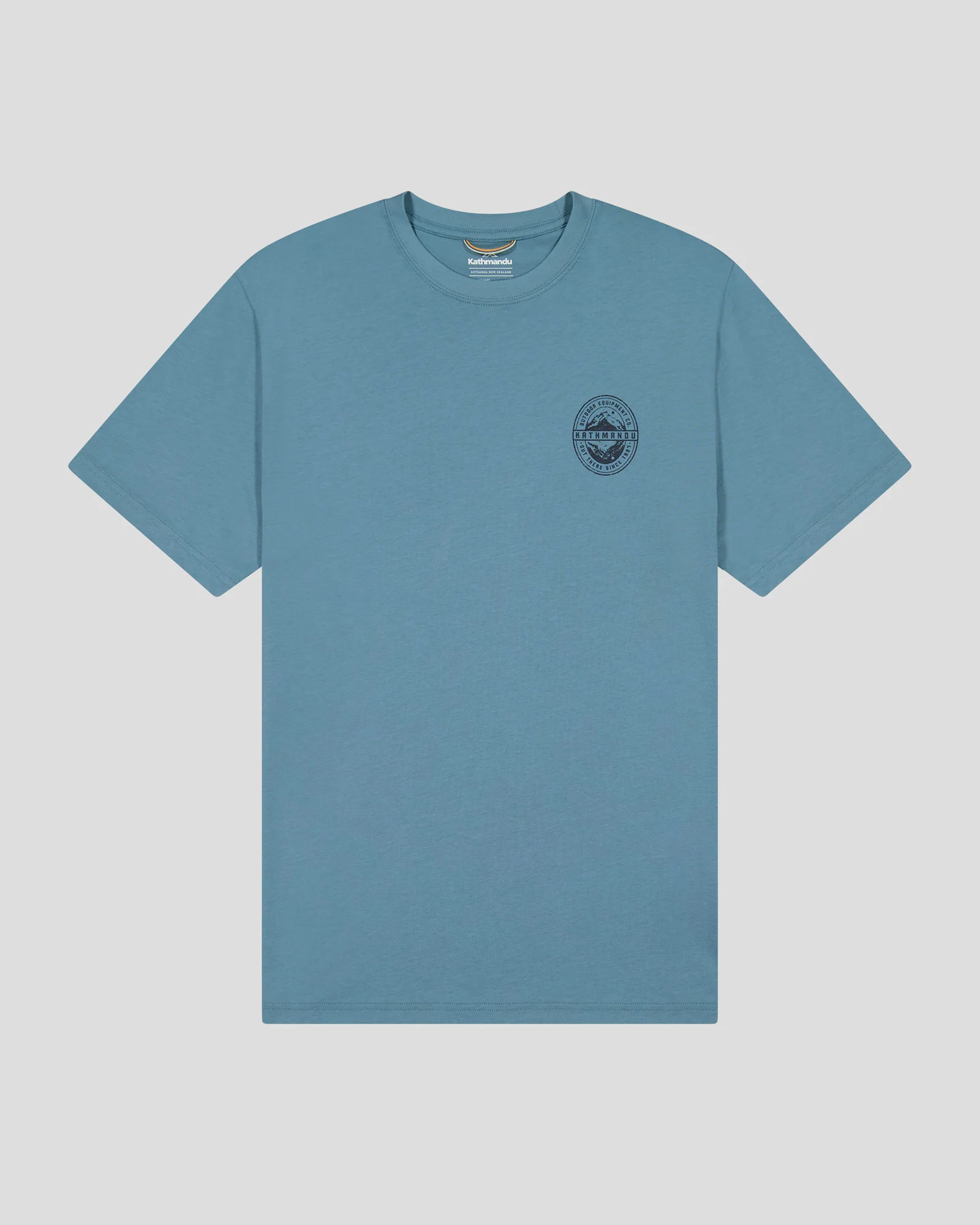 Men's Outdoor Equipment Co Organic Cotton T-shirt - Washed Blue - Image 4