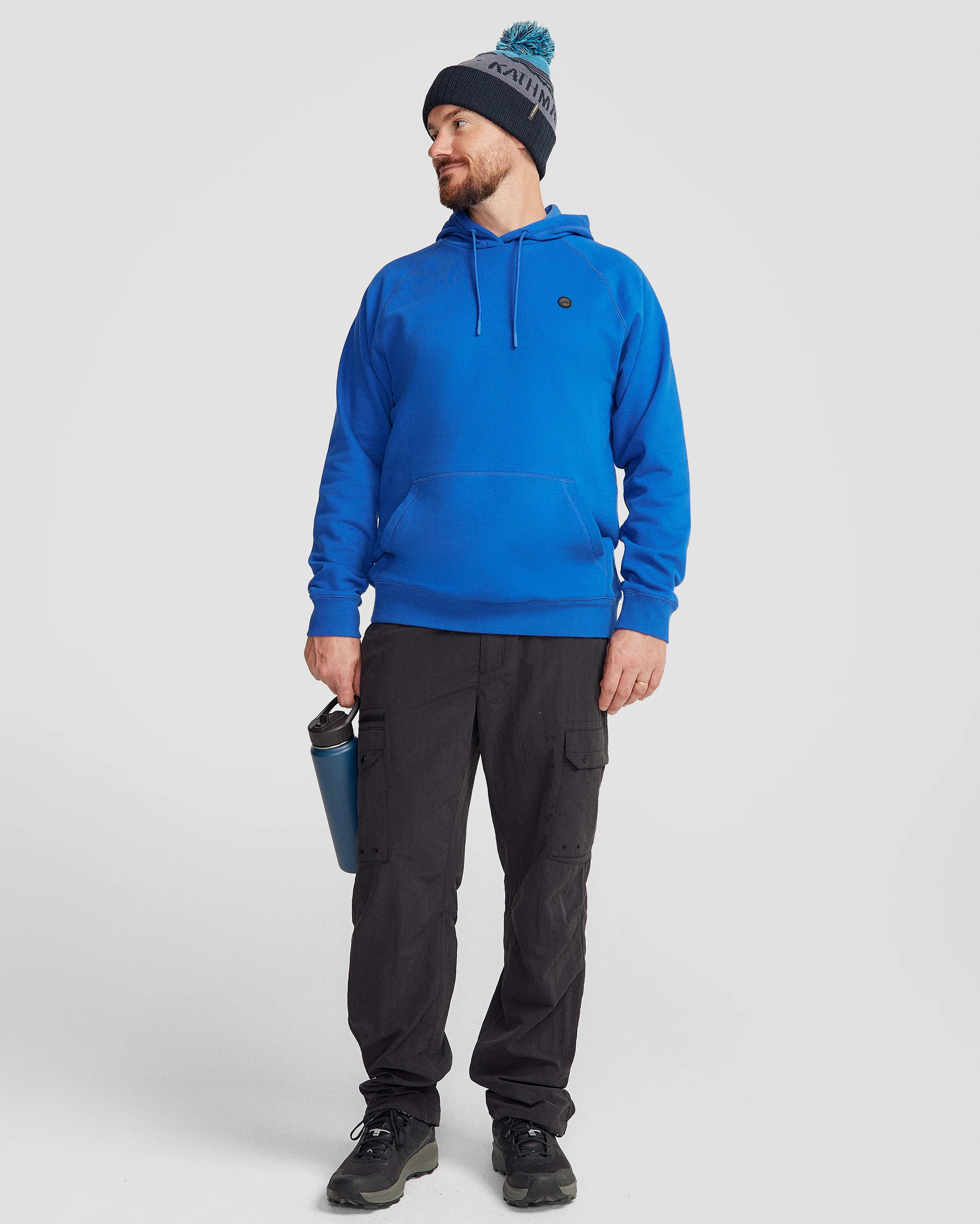 Men's Peak Badge Hoodie - Peak Blue - Image 2